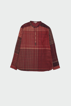 MULTI-COLOUR YARN DYED CHECKS JAMDANI TOP