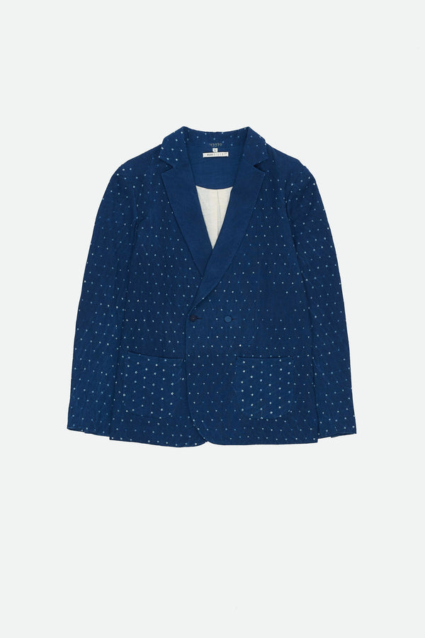 INDIGO CRAFTED ALL-OVER BANDHANI JACKET