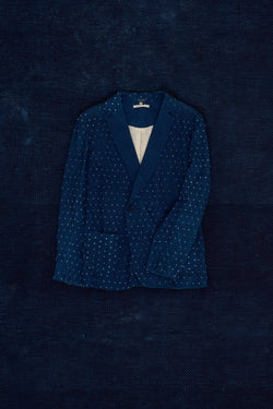 INDIGO CRAFTED ALL-OVER BANDHANI JACKET