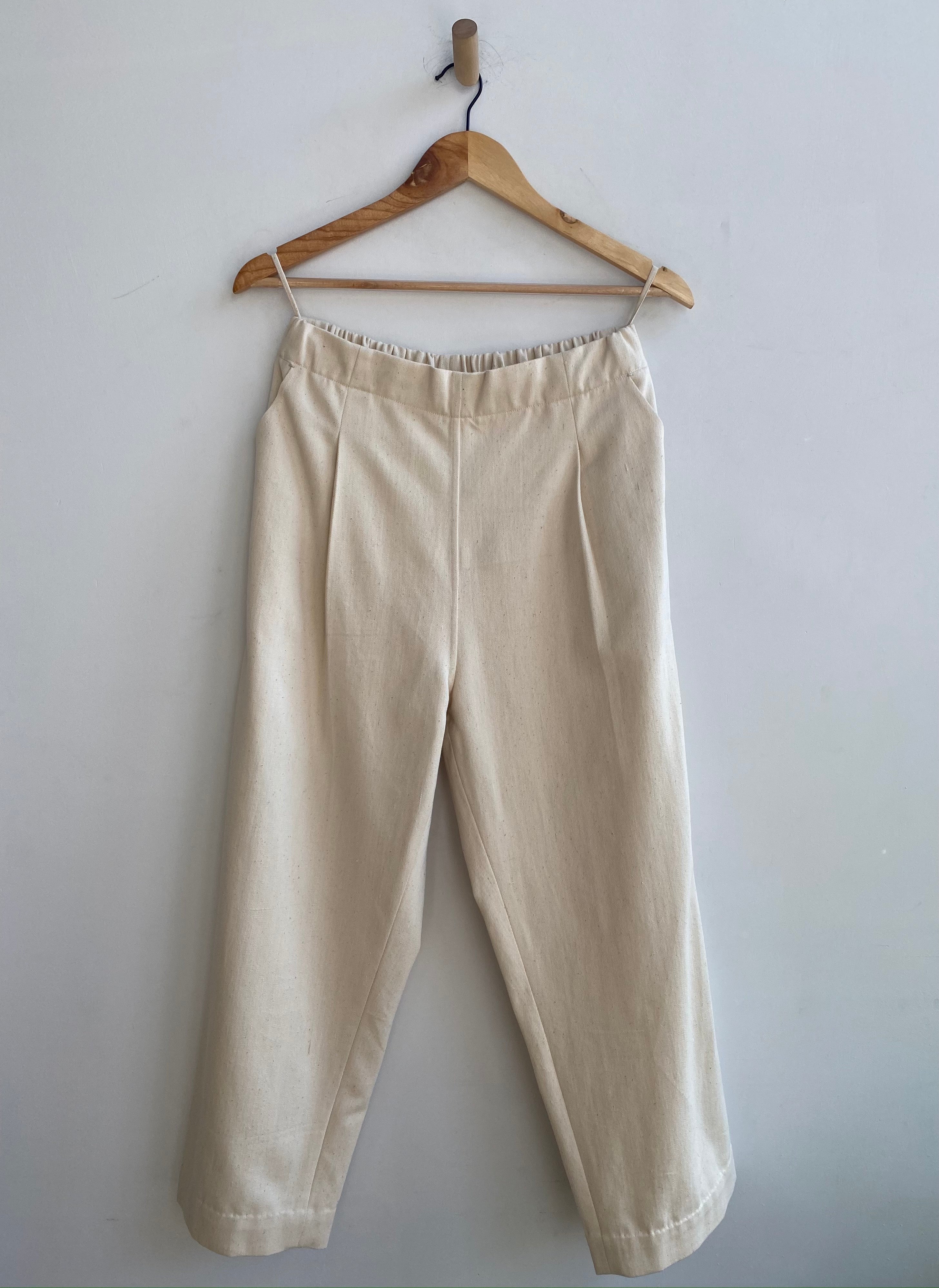 UNDYED DENIM PANTS
