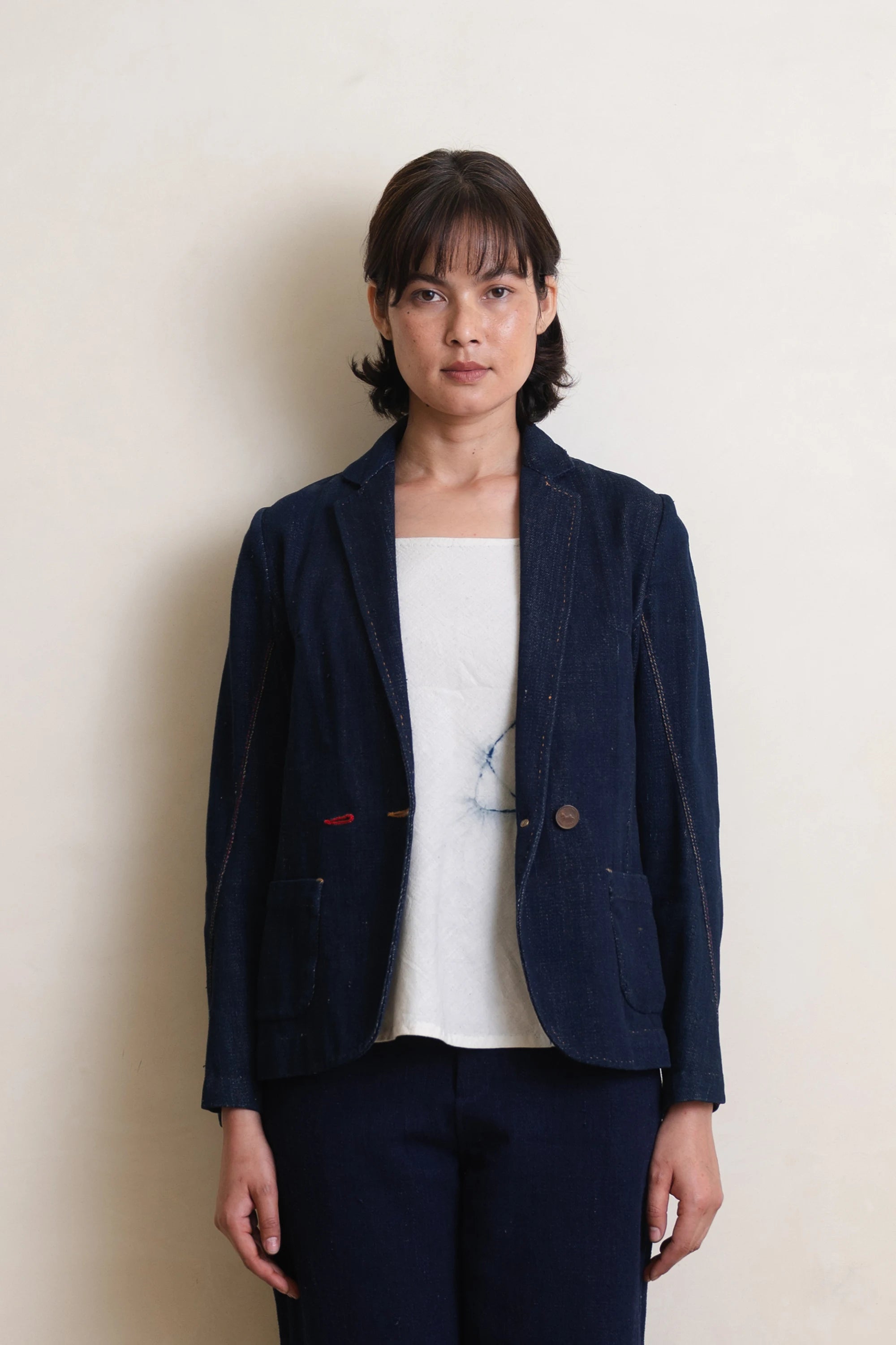 Indigo Detailed Denim Jacket