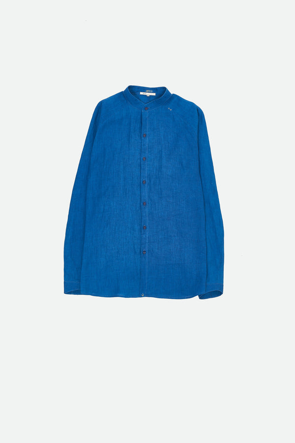 INDIGO LINEN MENS SHIRT