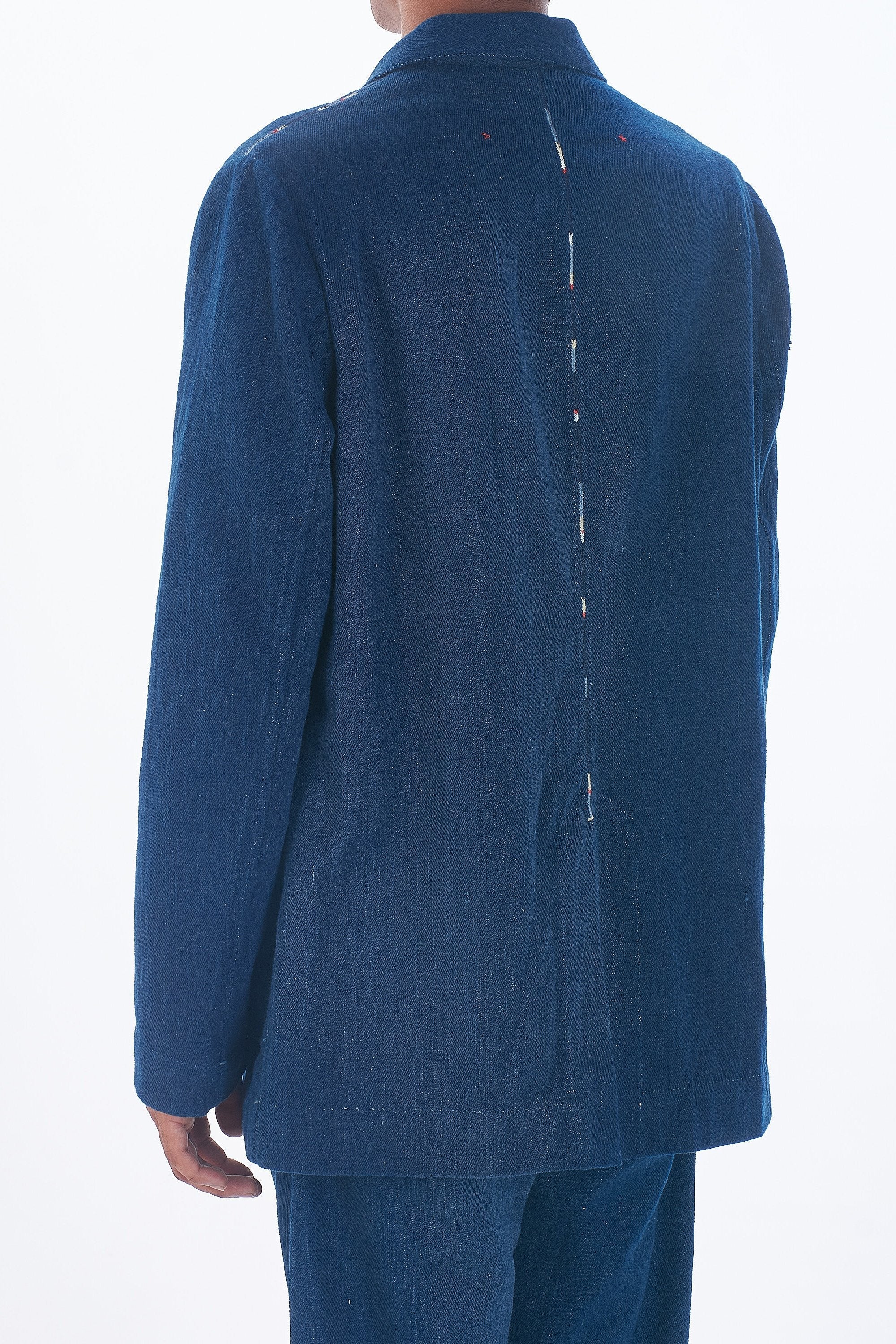 100% HANDMADE INDIGO JACKET ORGANIC COTTON