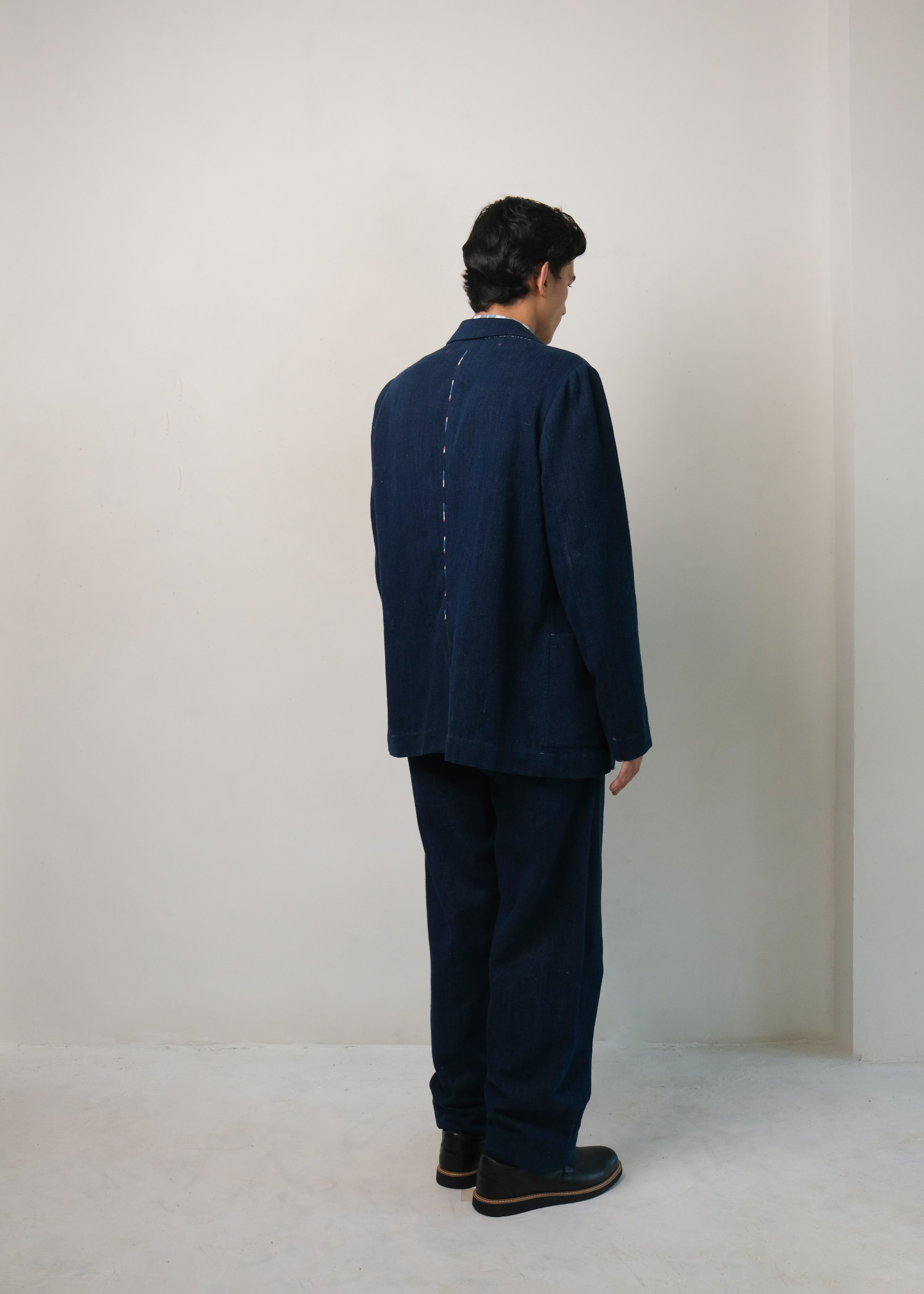 100% HANDMADE INDIGO JACKET ORGANIC COTTON