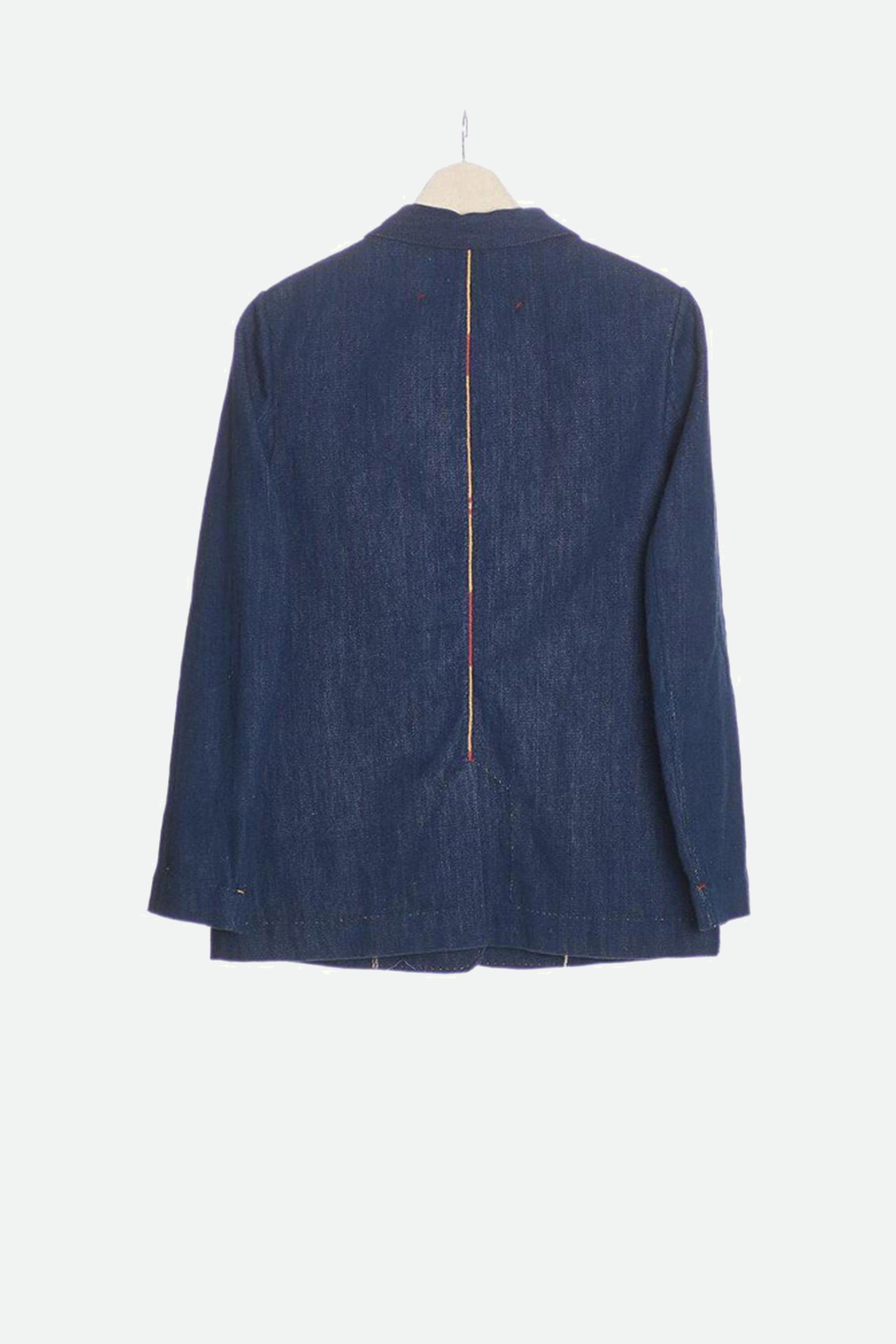 100% HANDMADE INDIGO DENIM JACKET ORGANIC COTTON