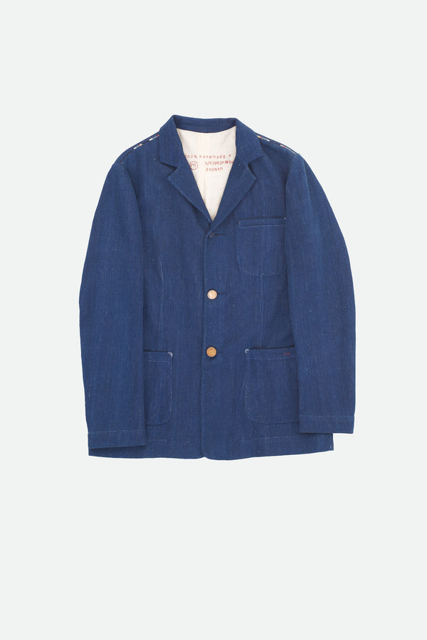 100% HANDMADE INDIGO JACKET ORGANIC COTTON