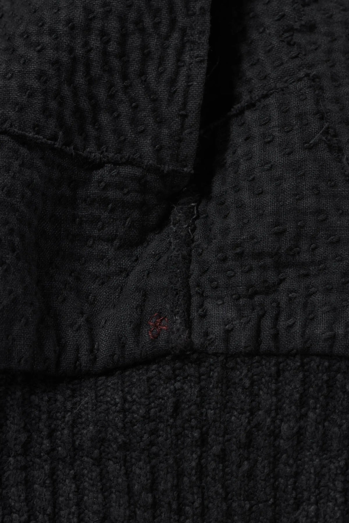 Reversible Patchwork Jacket in Black