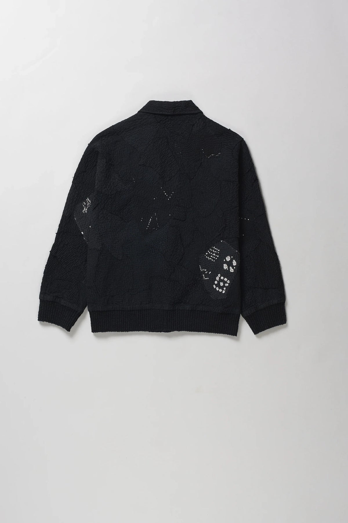 Reversible Patchwork Jacket in Black