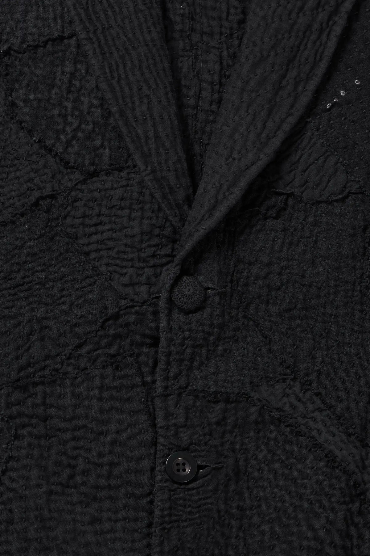 Reversible Patchwork Jacket in Black