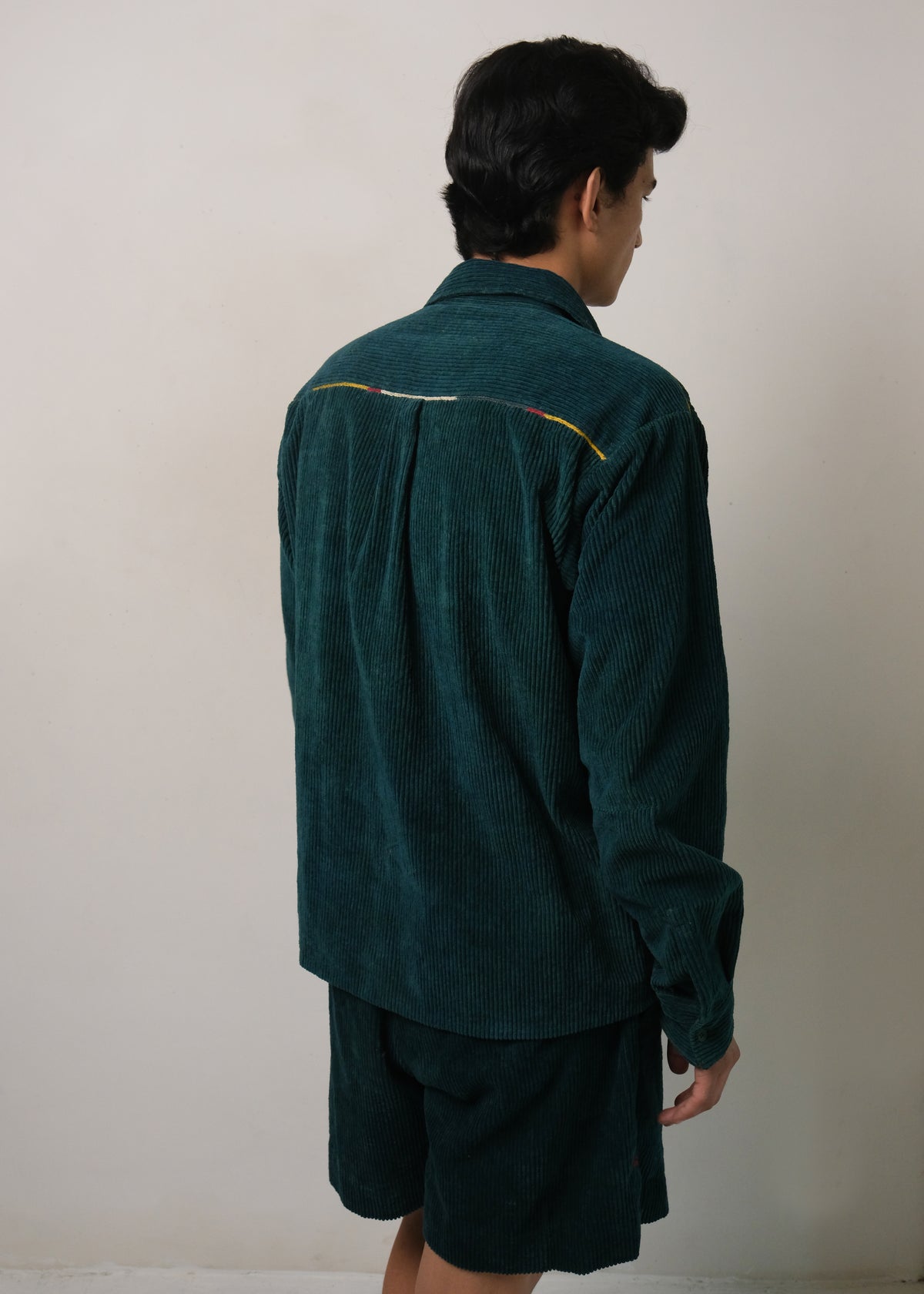 Bottle Green Corduroy Shirt