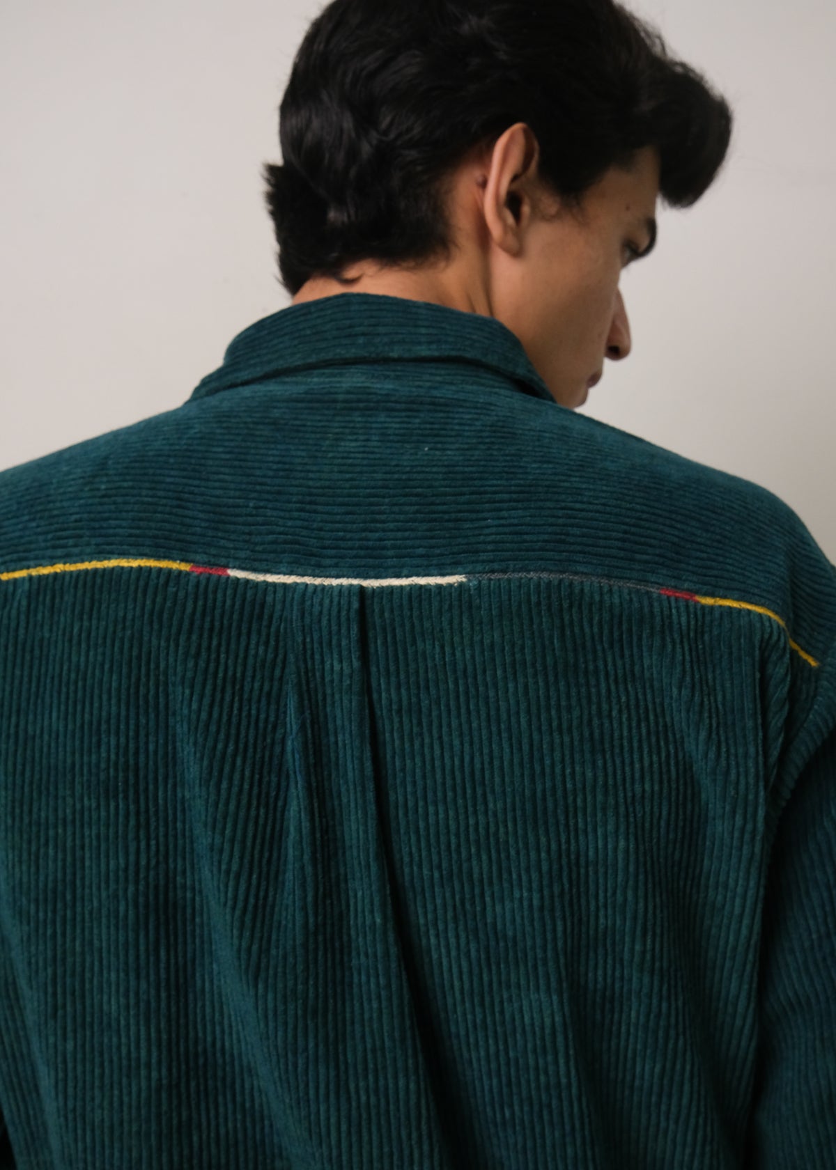 Bottle Green Corduroy Shirt