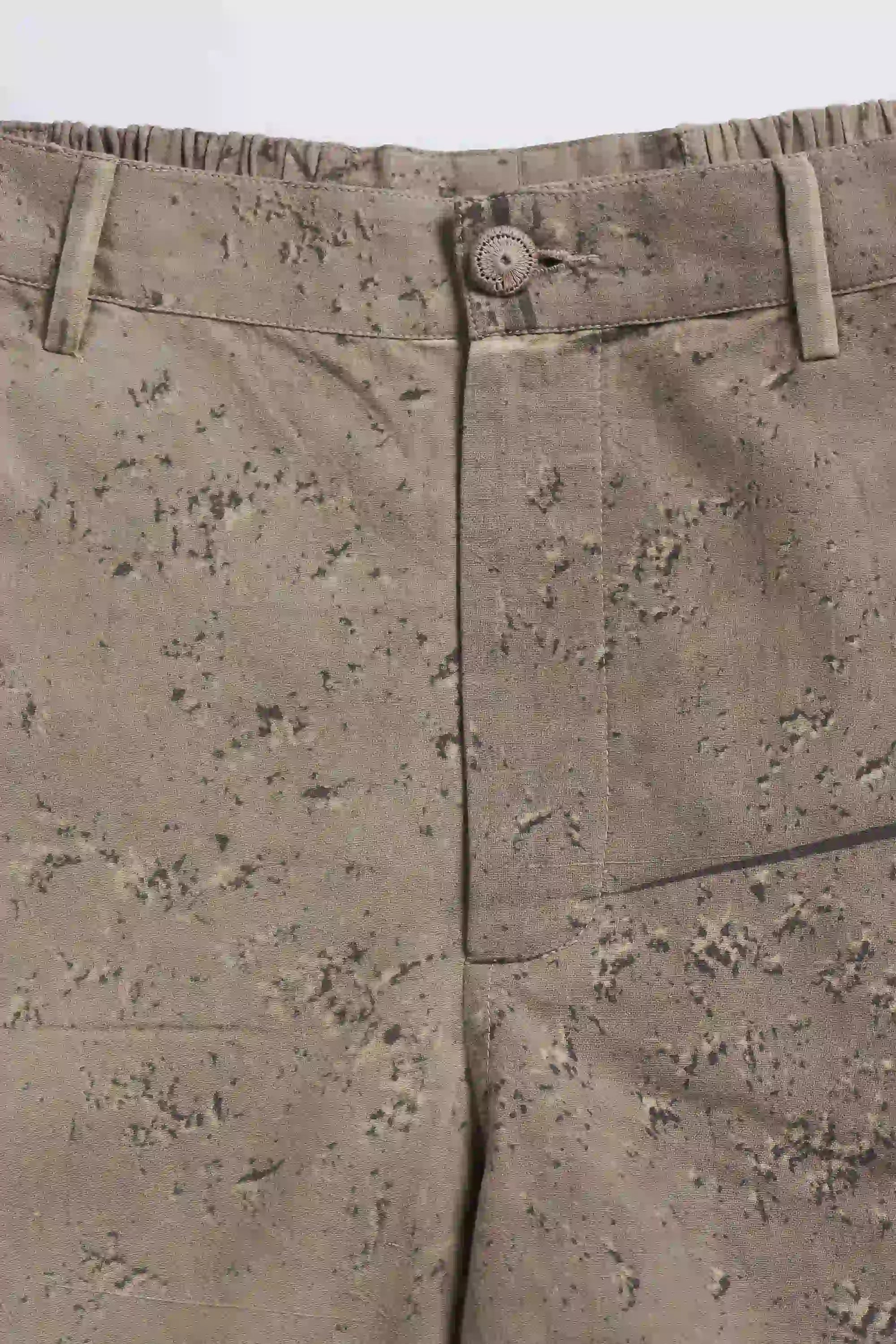 Fabric close-up with button
