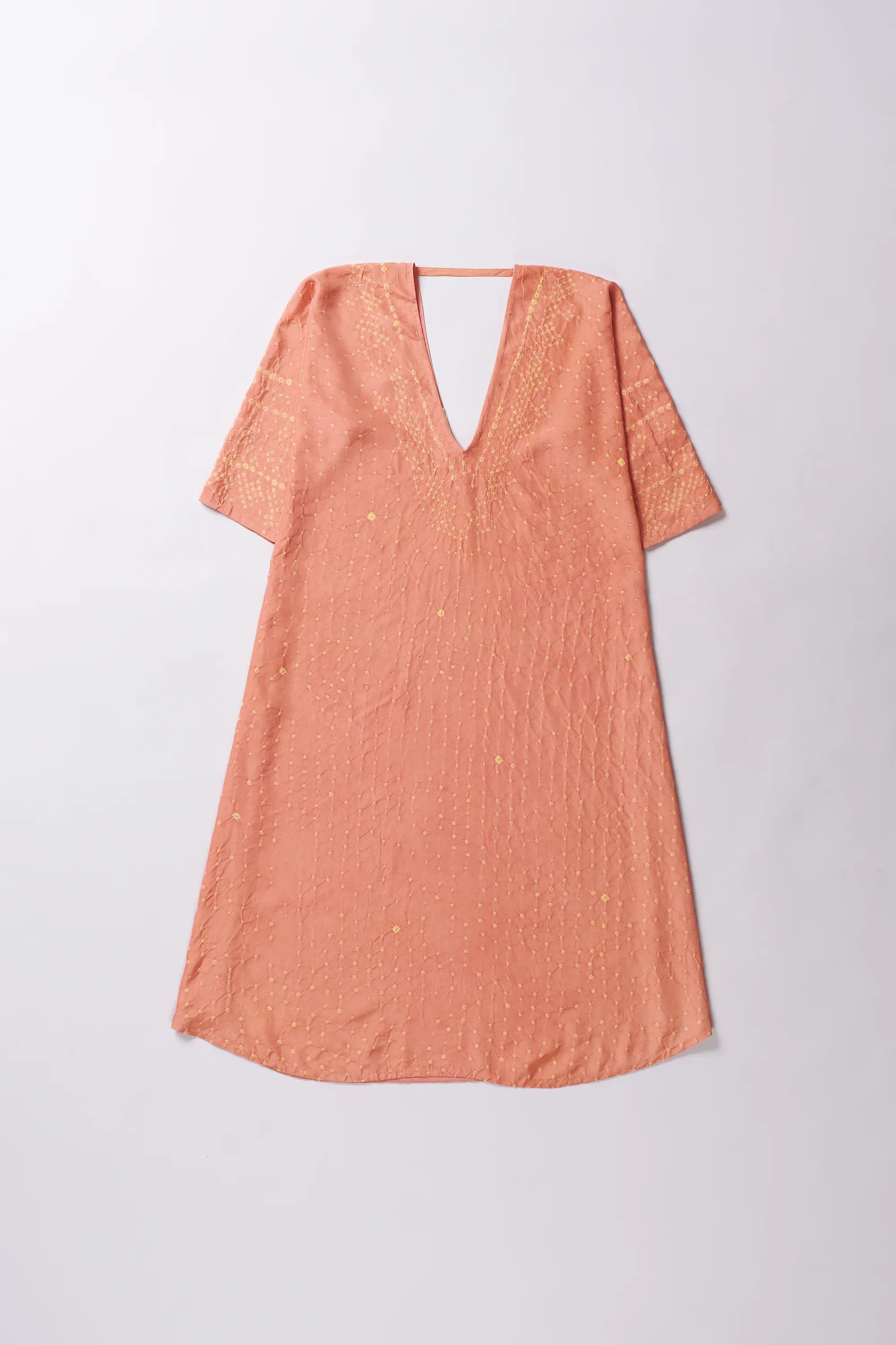 Tea Rose Multi Women Silk Dress