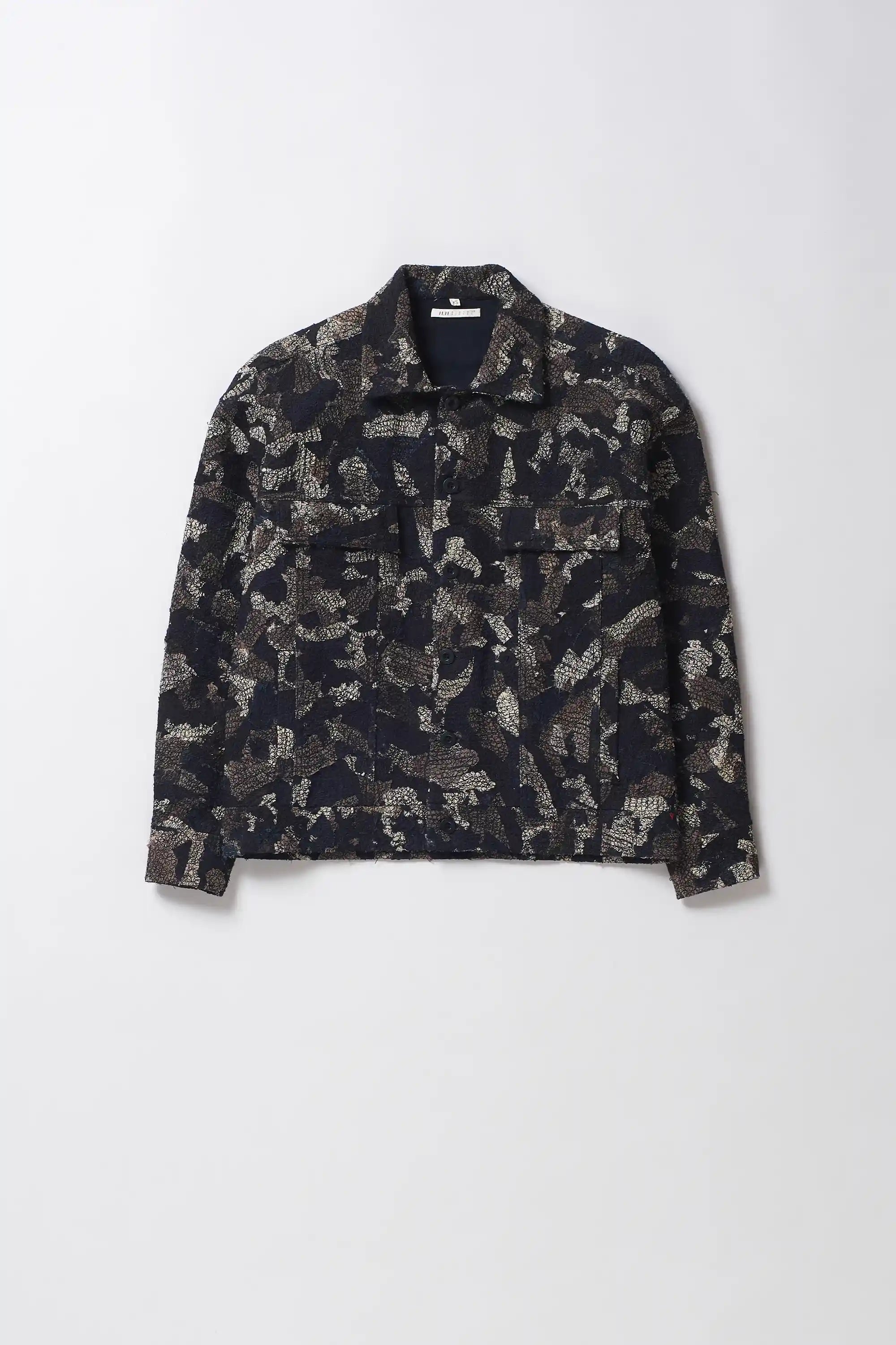 Charcoal Patchwork Trucker Jacket