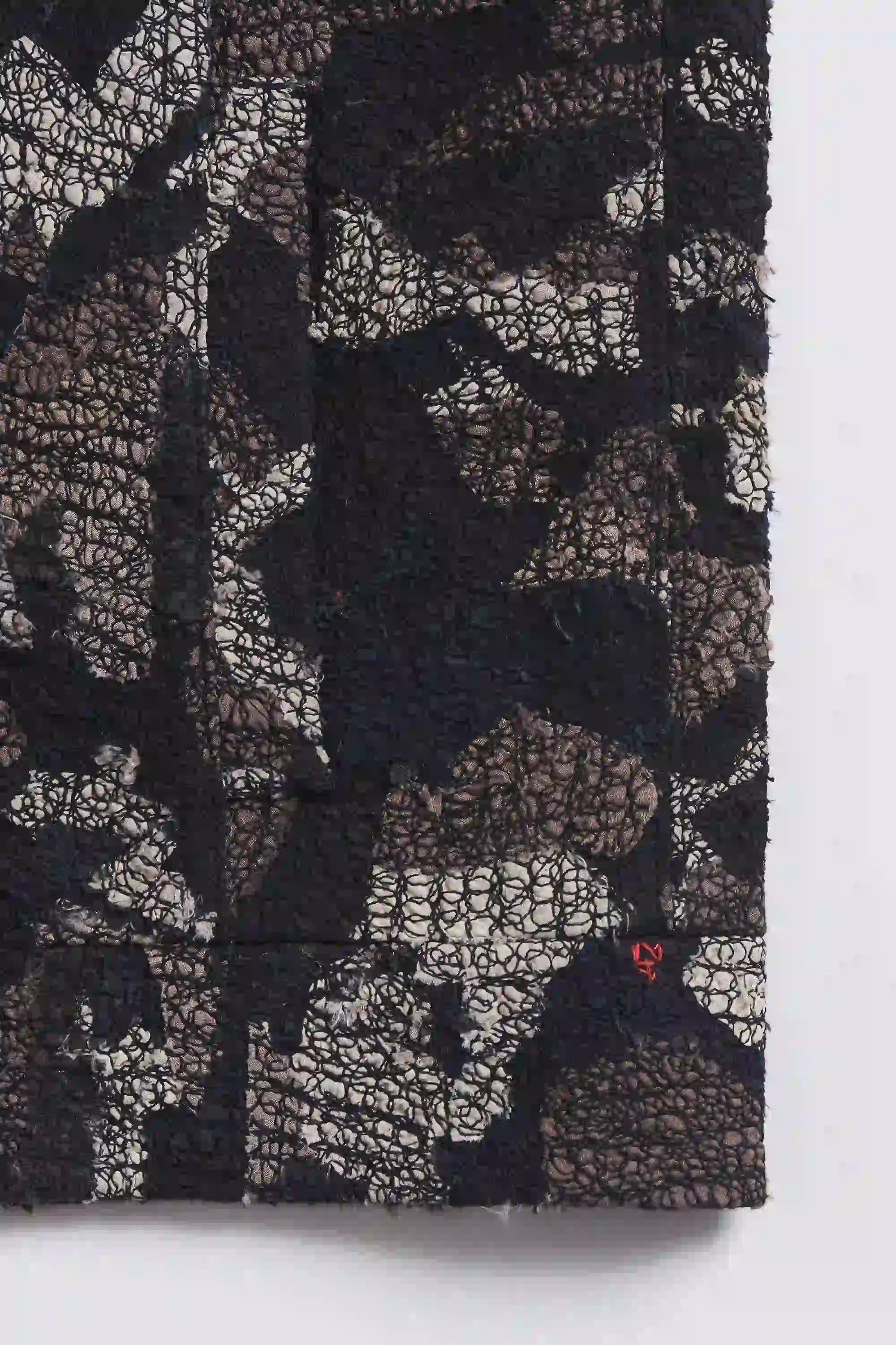 Patchwork Trucker Jacket in Charcoal