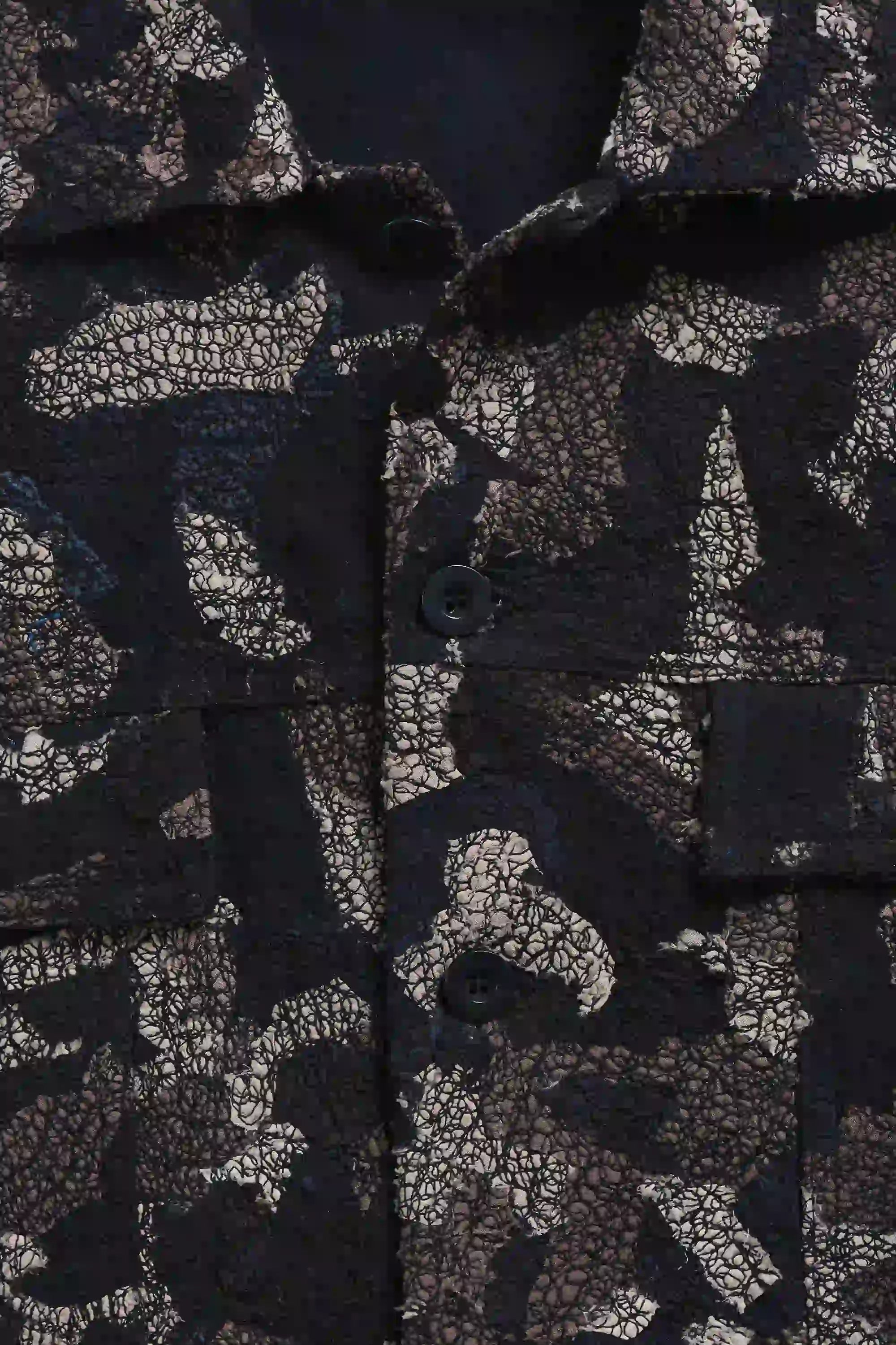 Patchwork Trucker Jacket in Charcoal