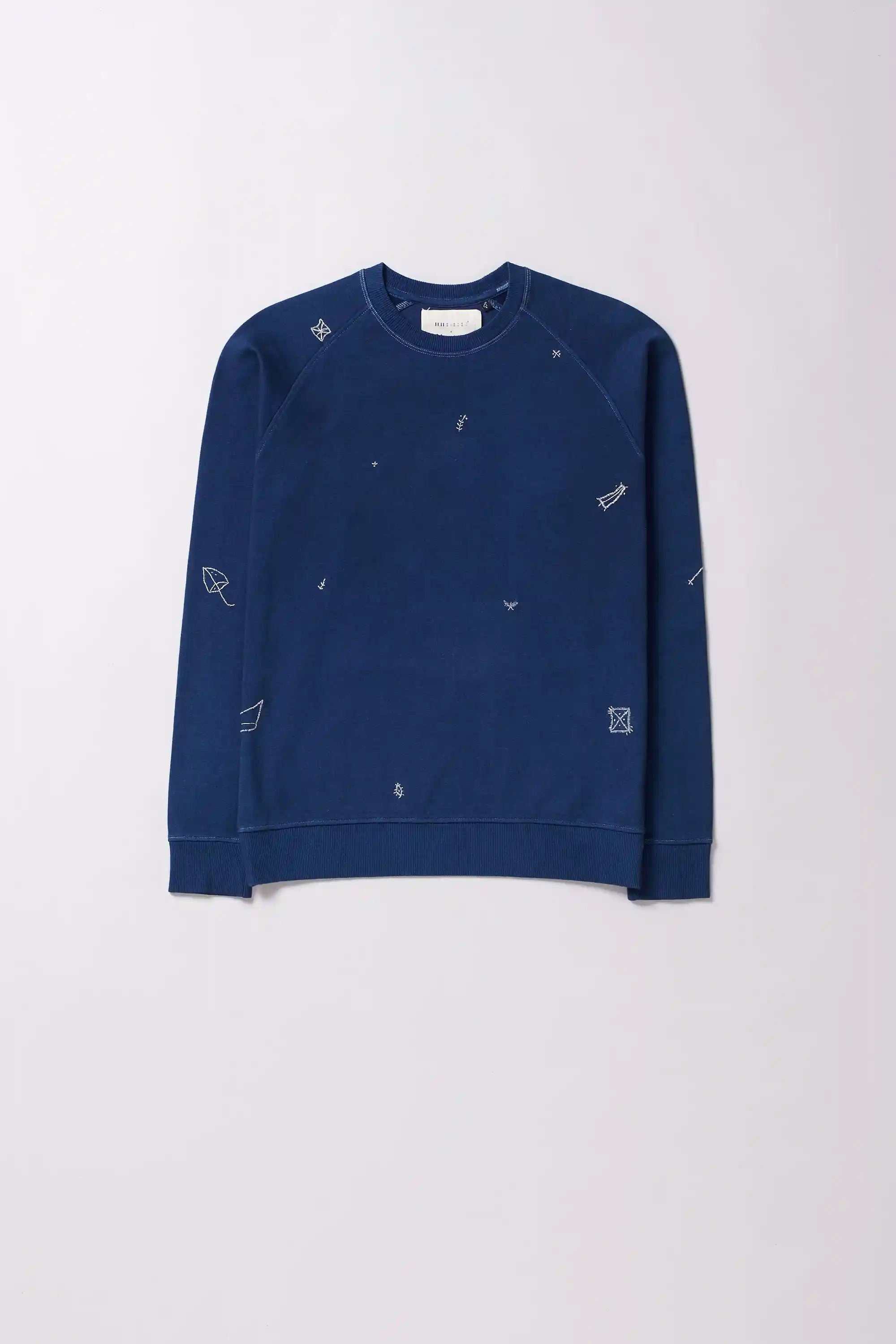 Medium Indigo Detailed Sweatshirt