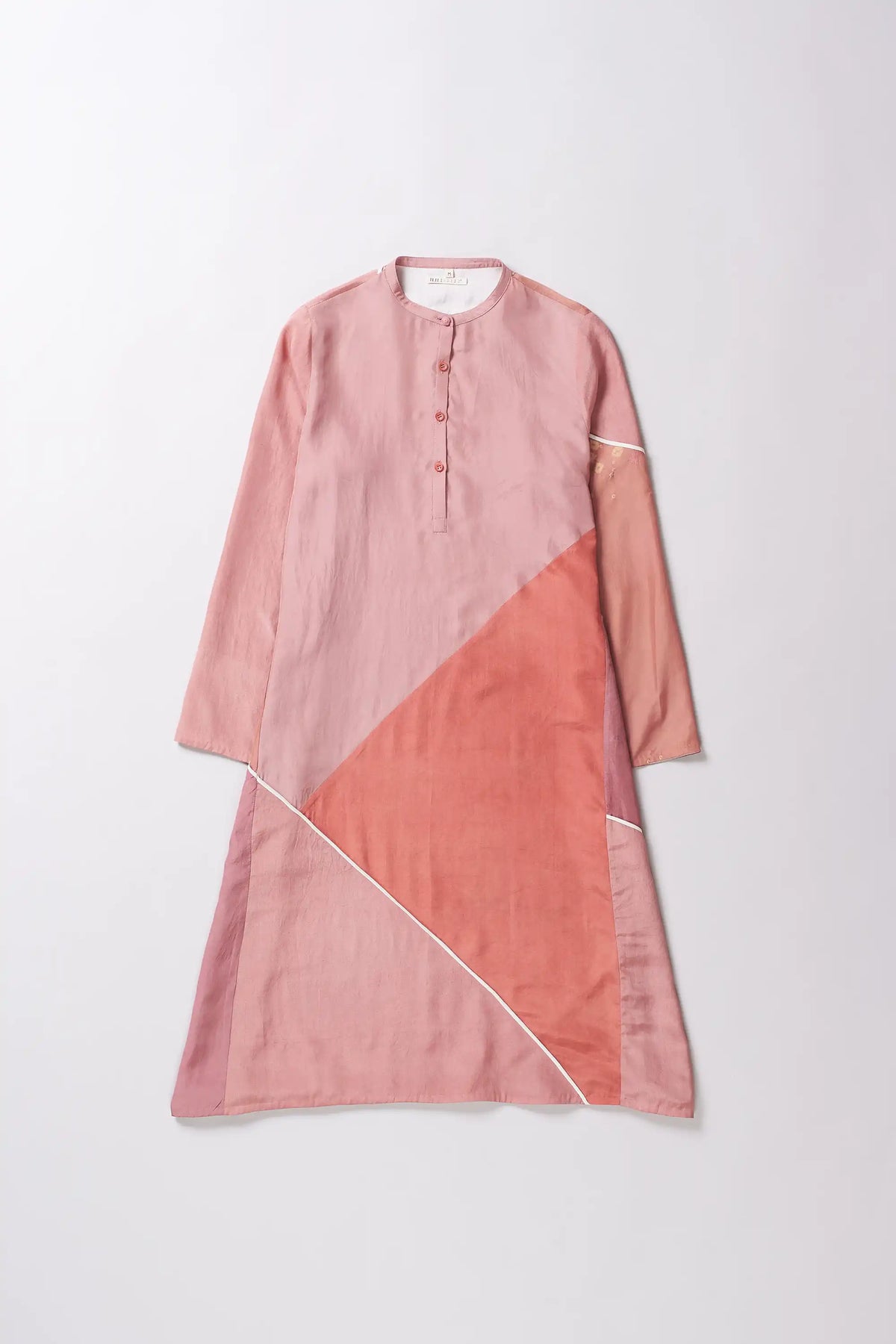 Light pink artsy flared dress