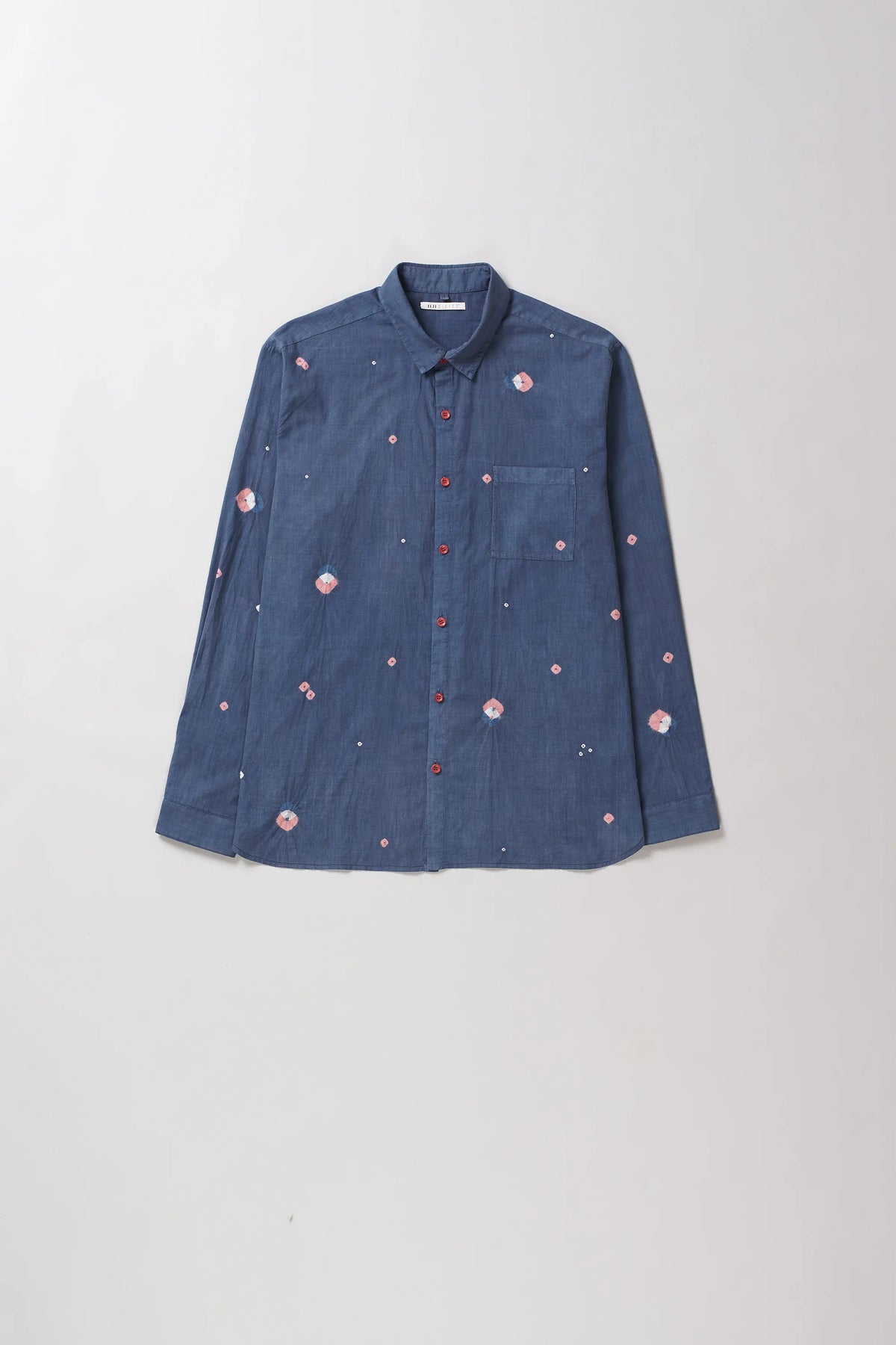 Bandhani Shirt in Blue Lilac