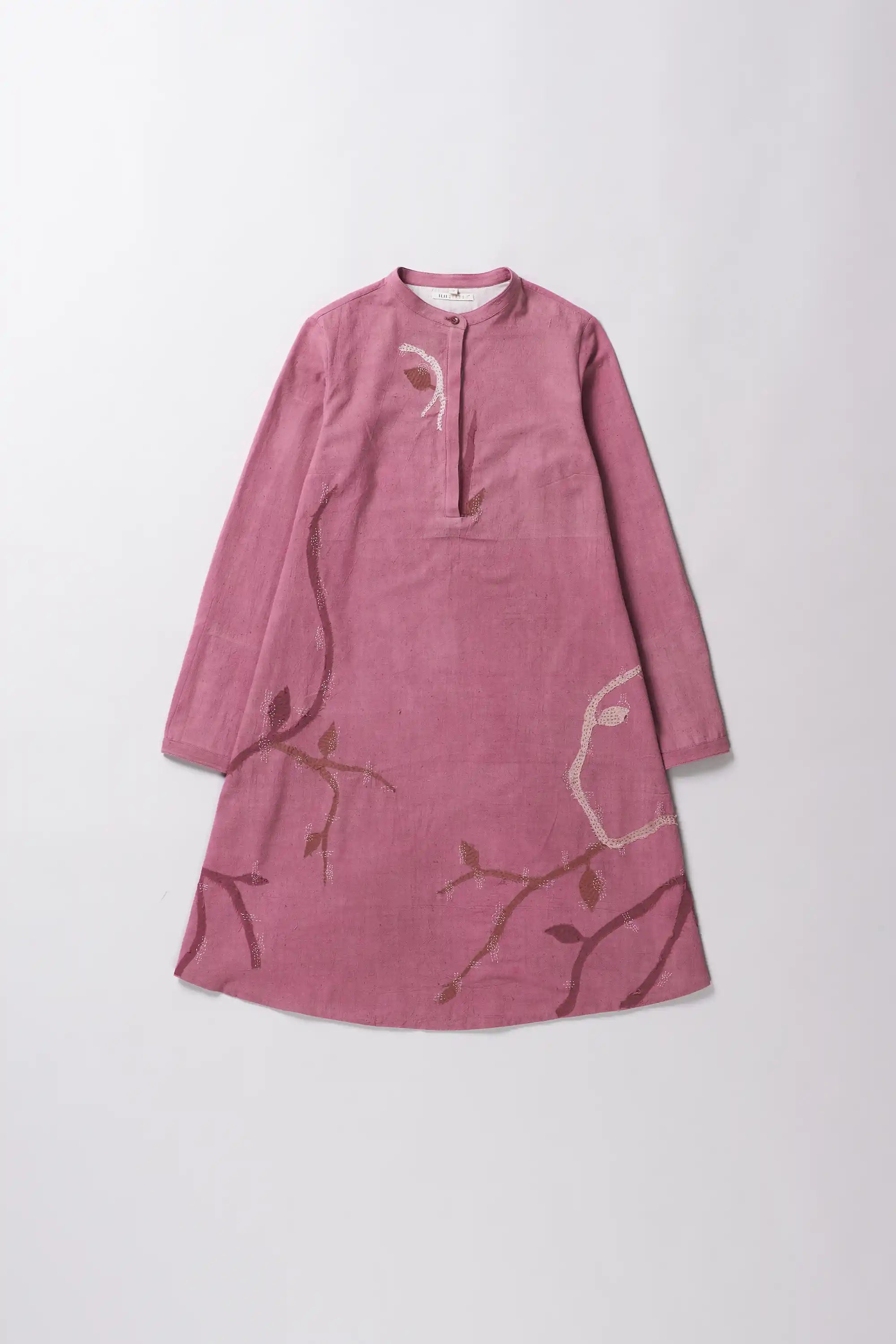 Cotton fuchsia pink dress