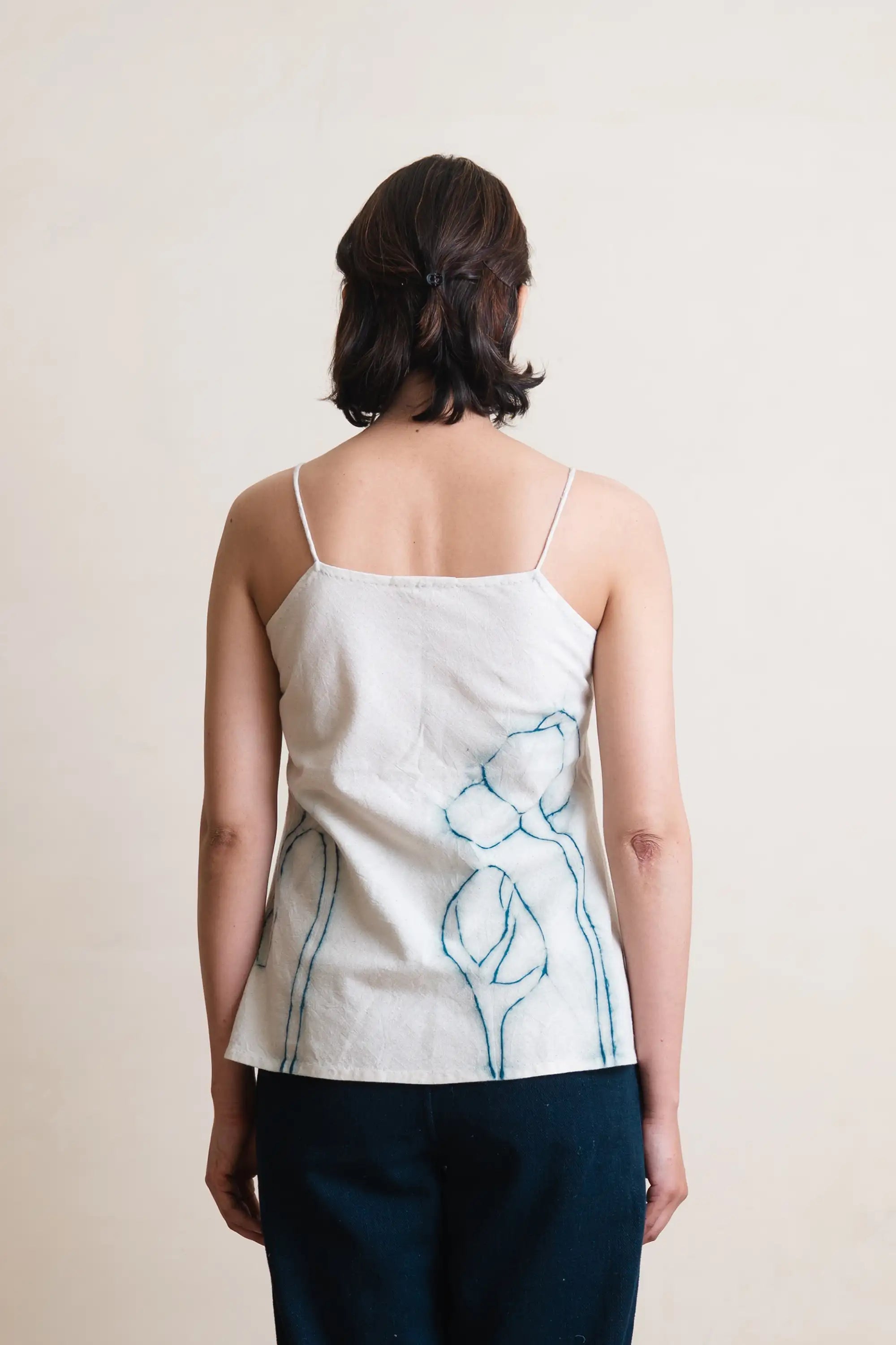 Orfeau Ecru Shibori Top