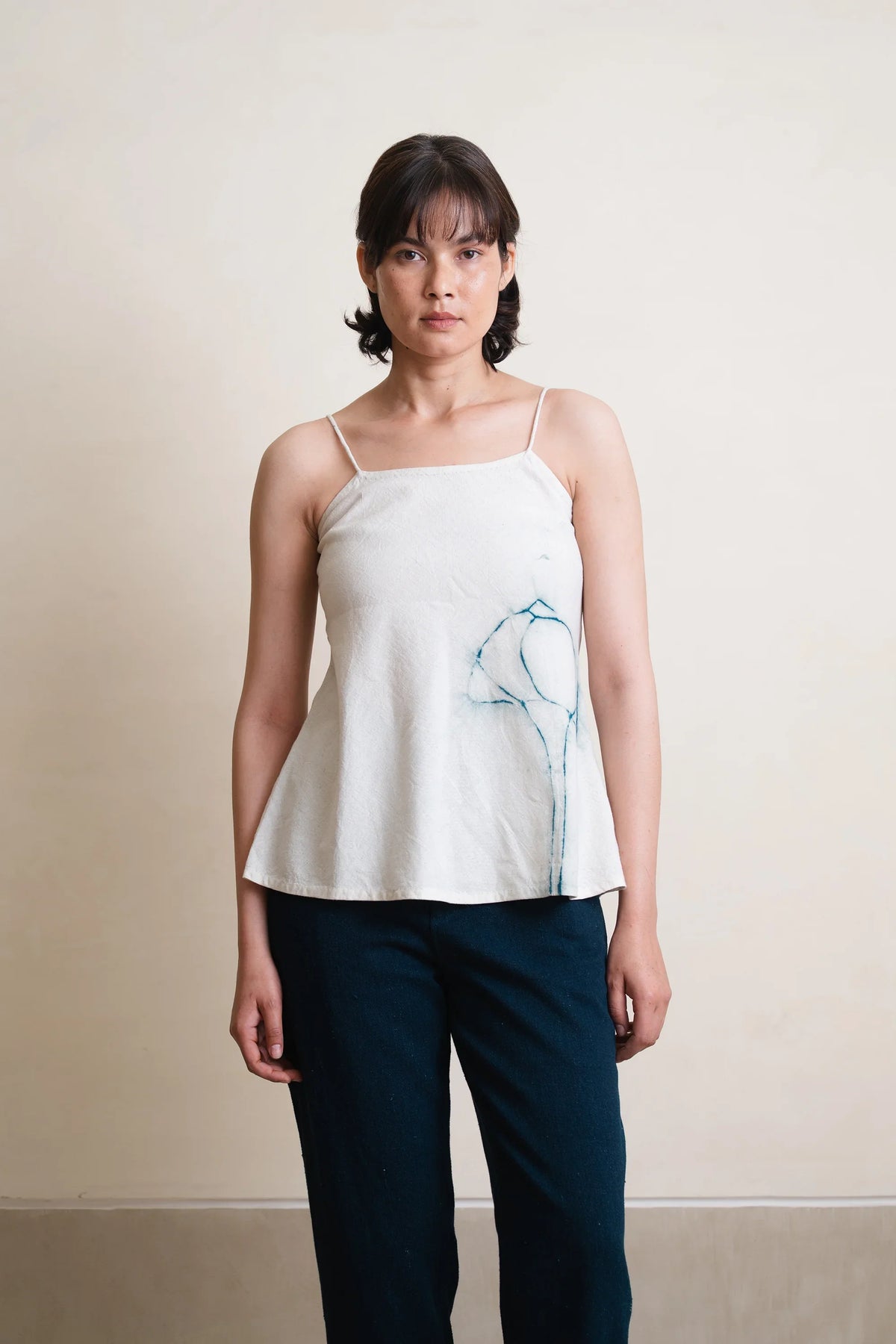 Shibori Top Orfeau Ecru