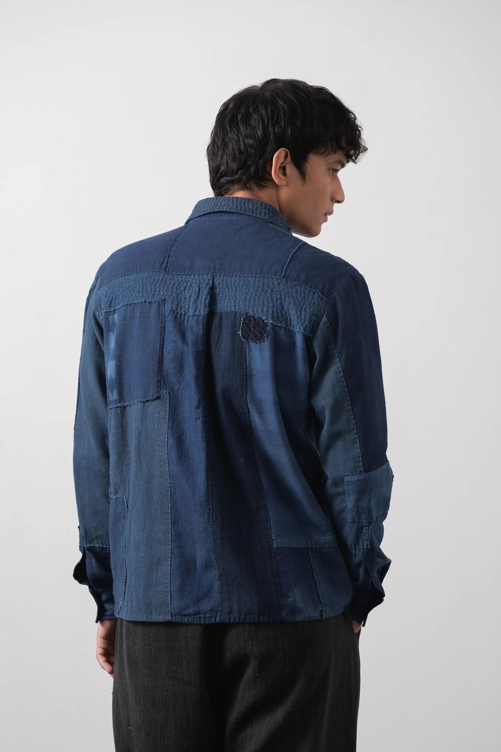 Relaxed Fit Patchwork Shirt