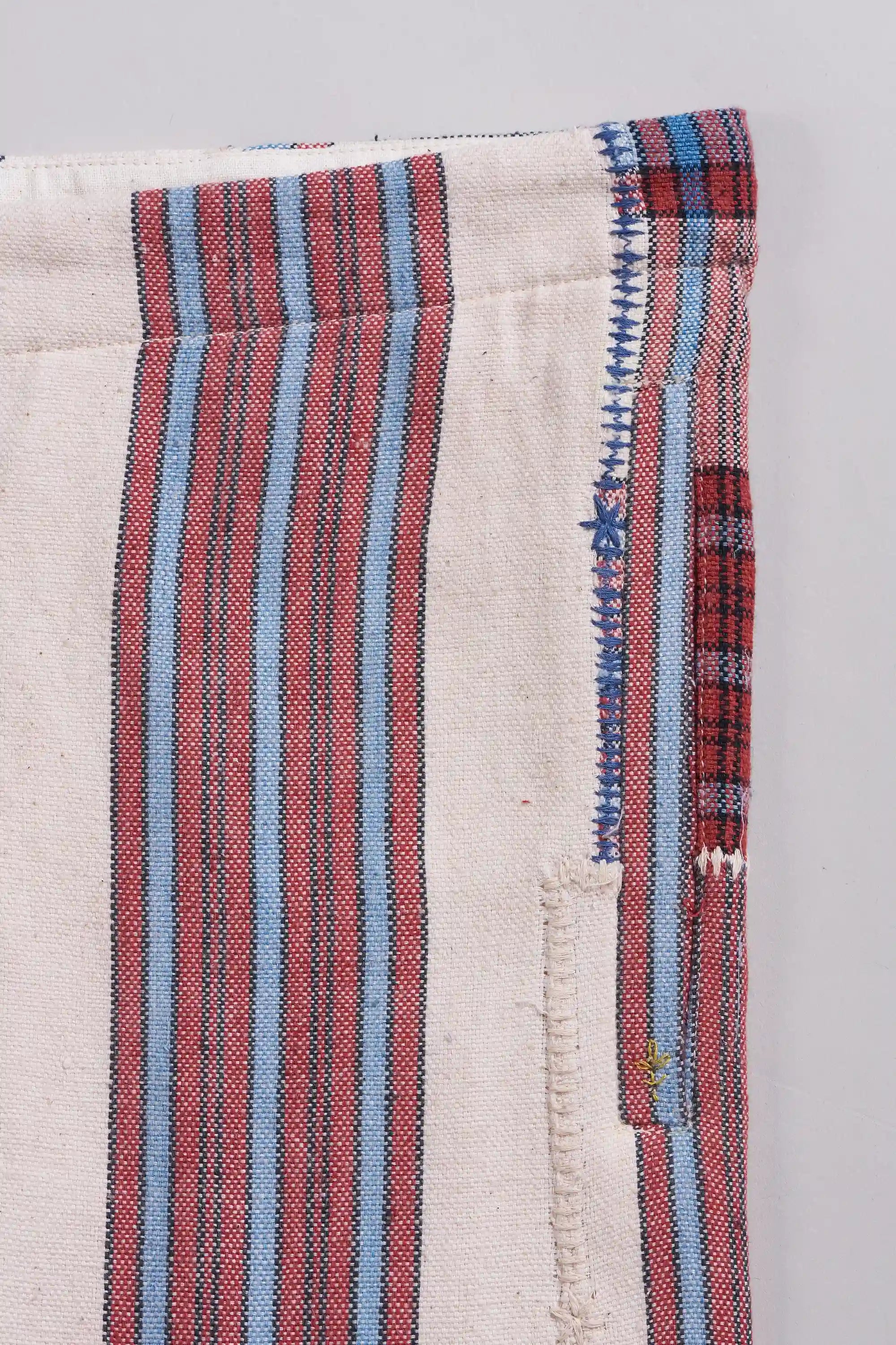 Side shot close-up with a stitched pocket detail.