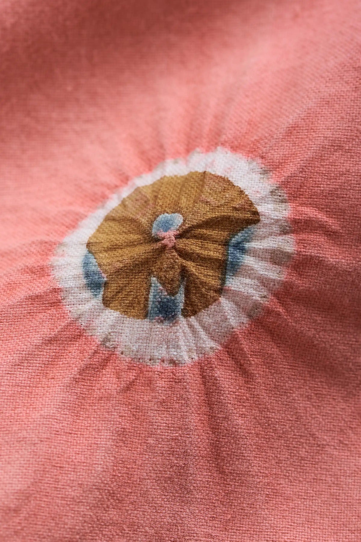 Chalk Pink Handpainted Top With Shibori