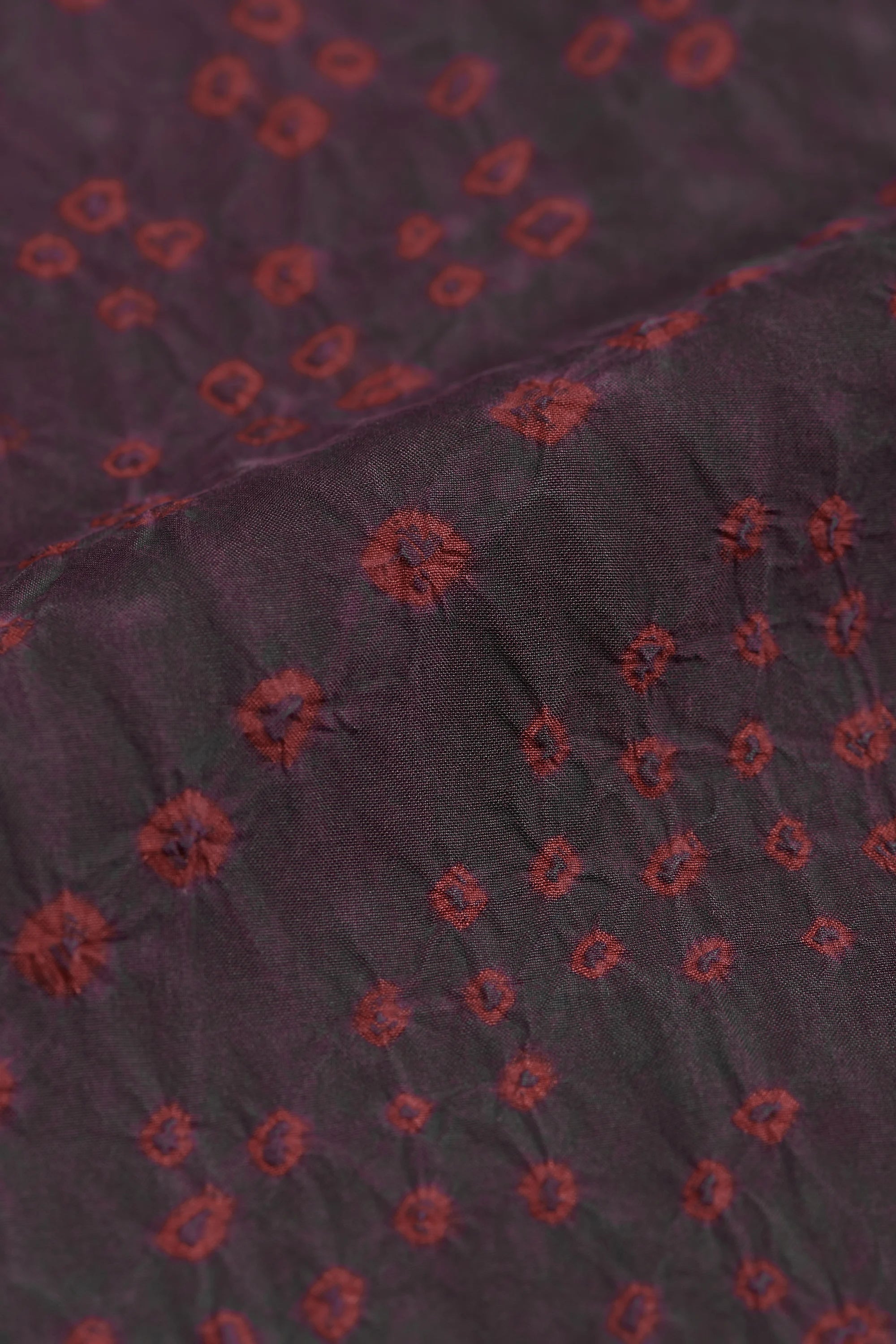 Unisex Silk Shirt with Bandhani