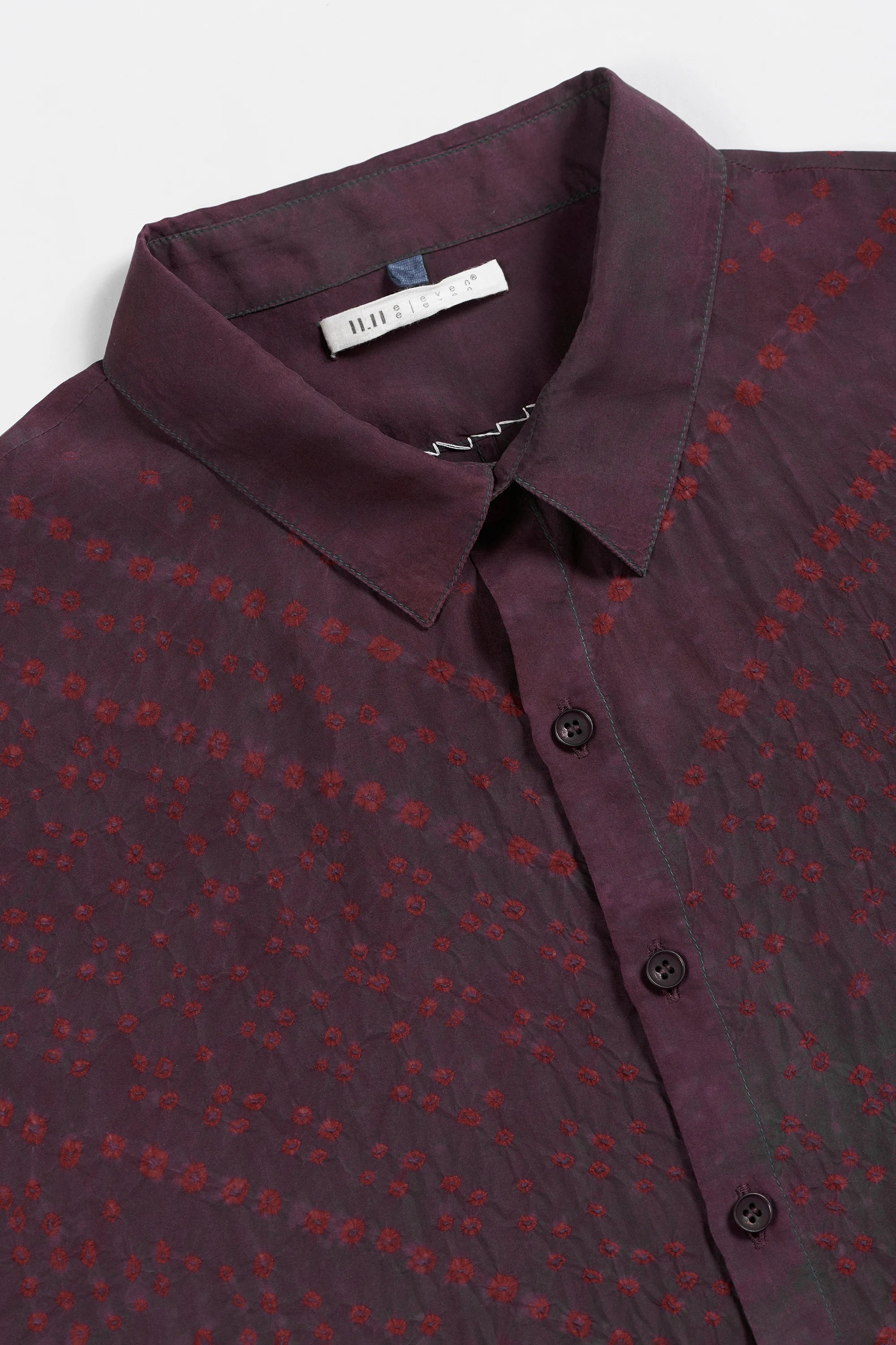 Unisex Silk Shirt with Bandhani