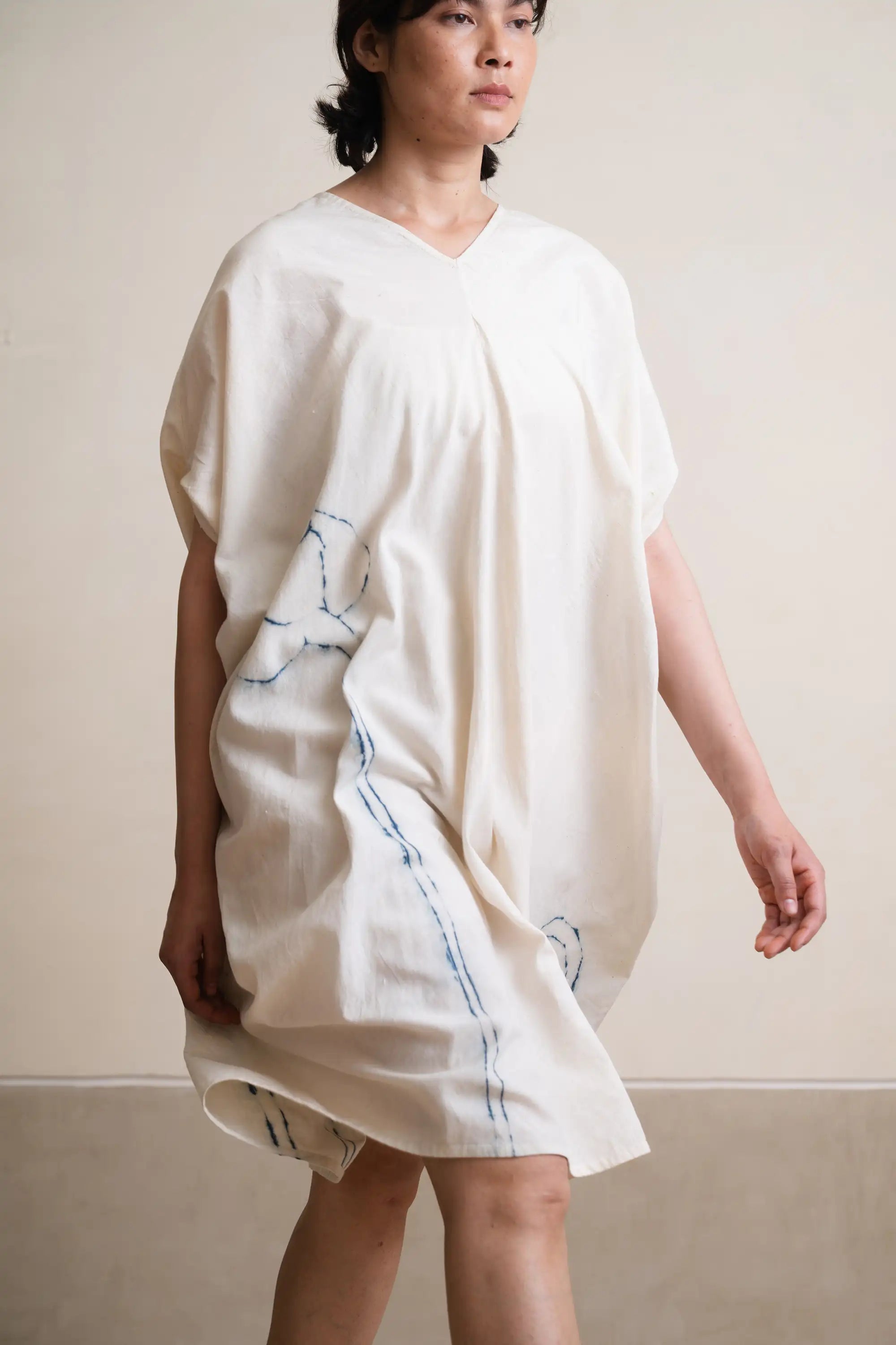 Vivory Shibori Drape Dress