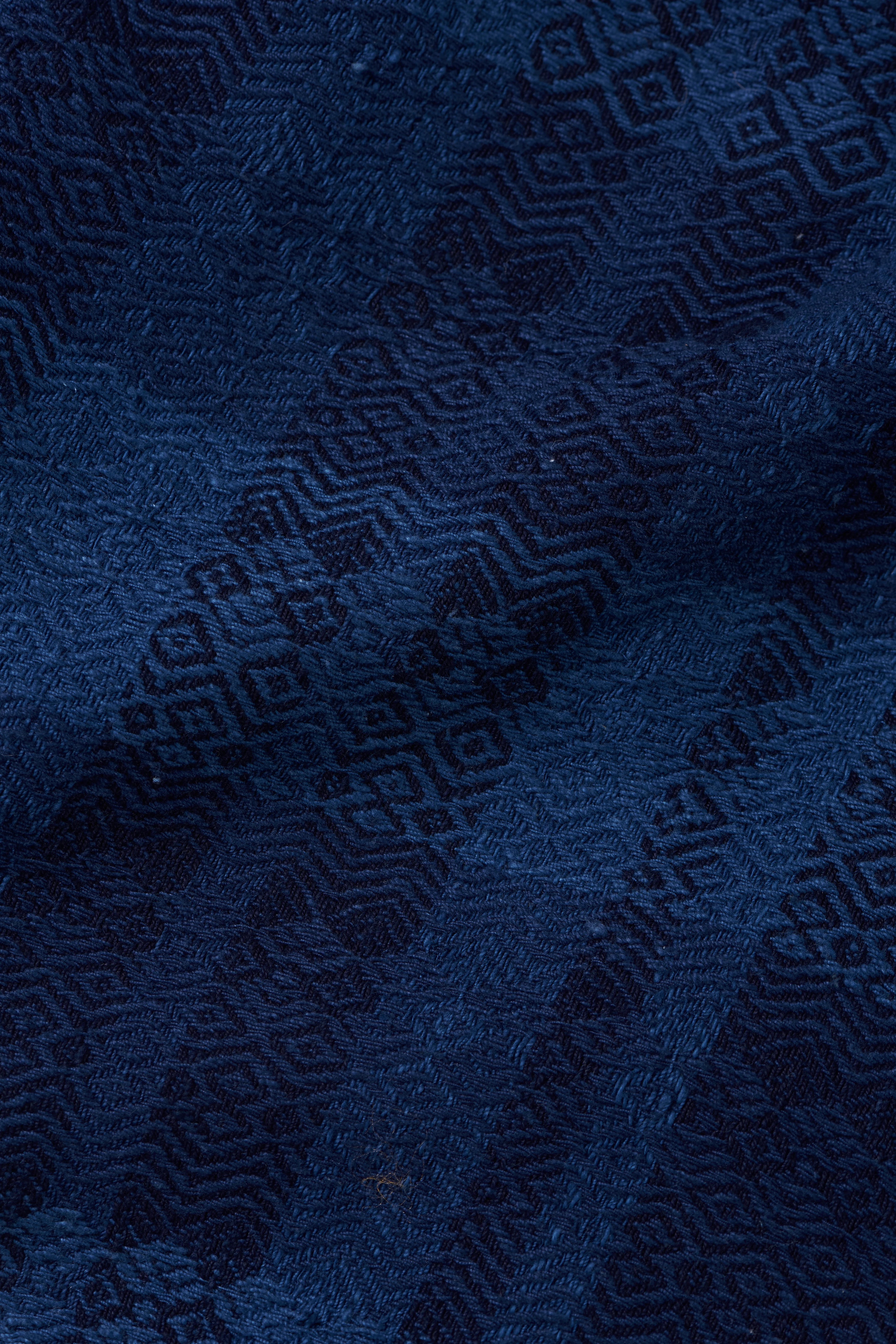 Natural Indigo Textured Jacket
