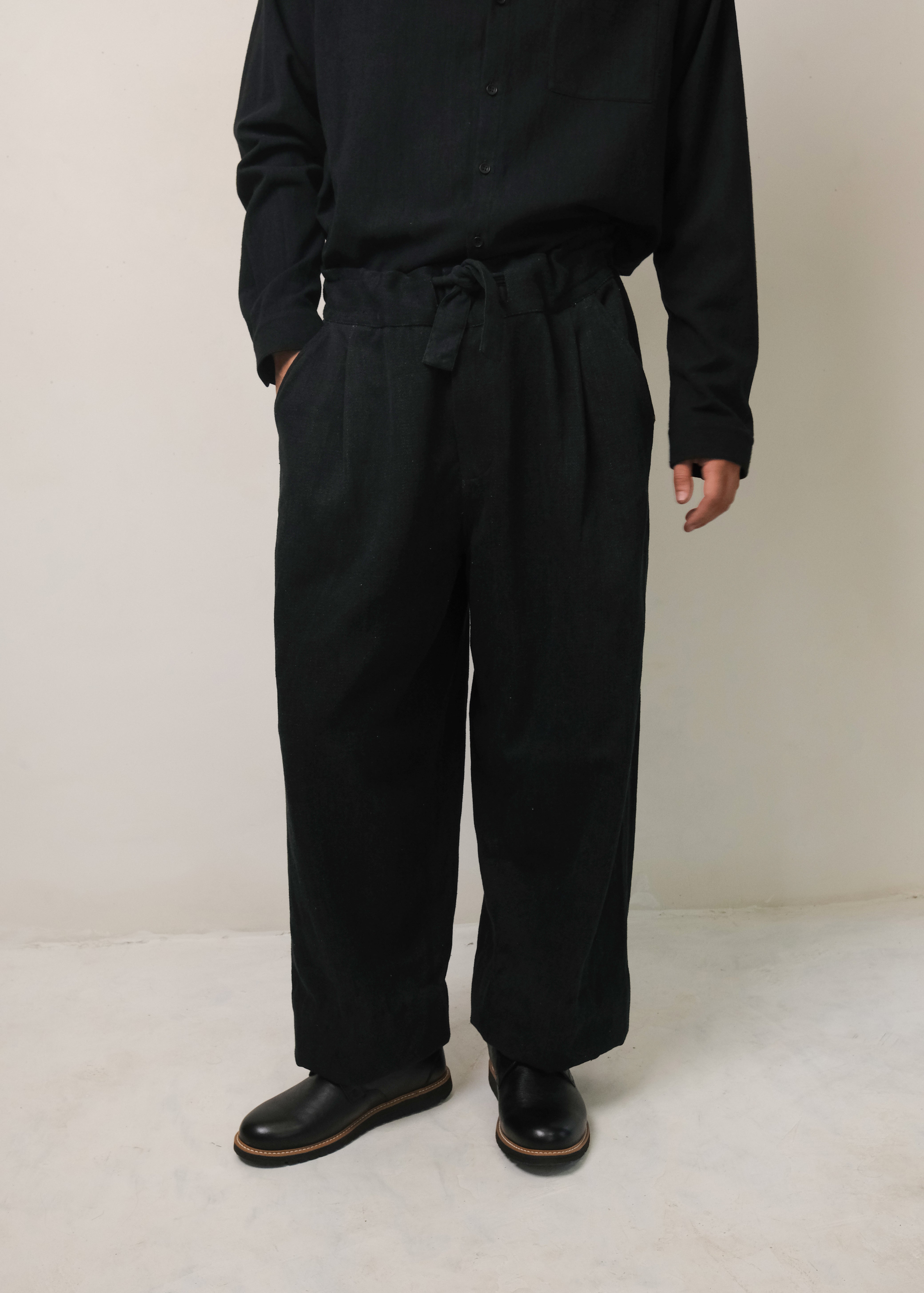 MIDNIGHT INDIGO HANDSPUN DENIM TROUSER