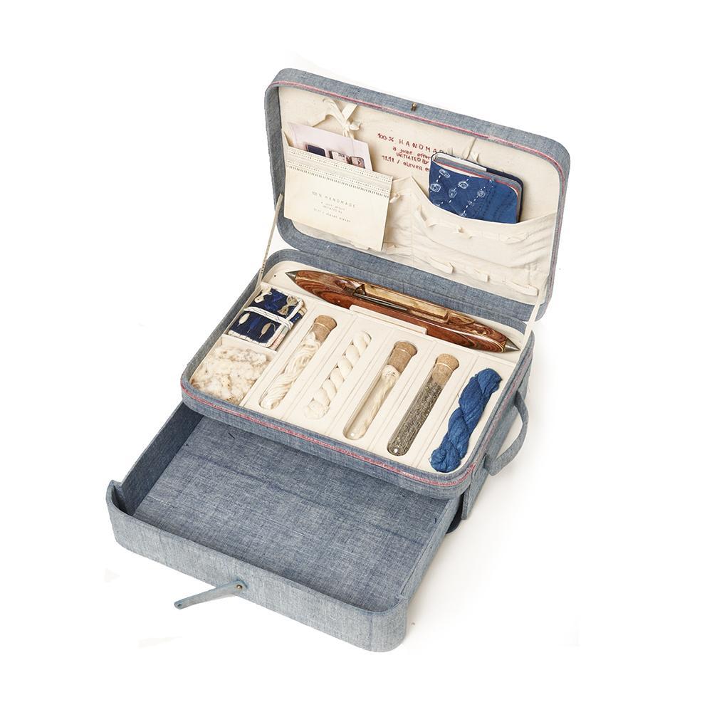 ROUTE CASE WITH 100% HANDMADE INDIGO JACKET ORGANIC COTTON