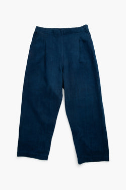 HAND-WOVEN / NATURAL INDIGO DYED / RELAXED FIT / HEIRLOOM COTTON JEANS