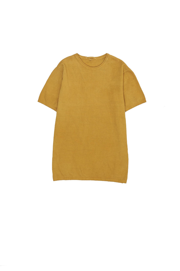 Yellow Handspun Knit T-Shirt