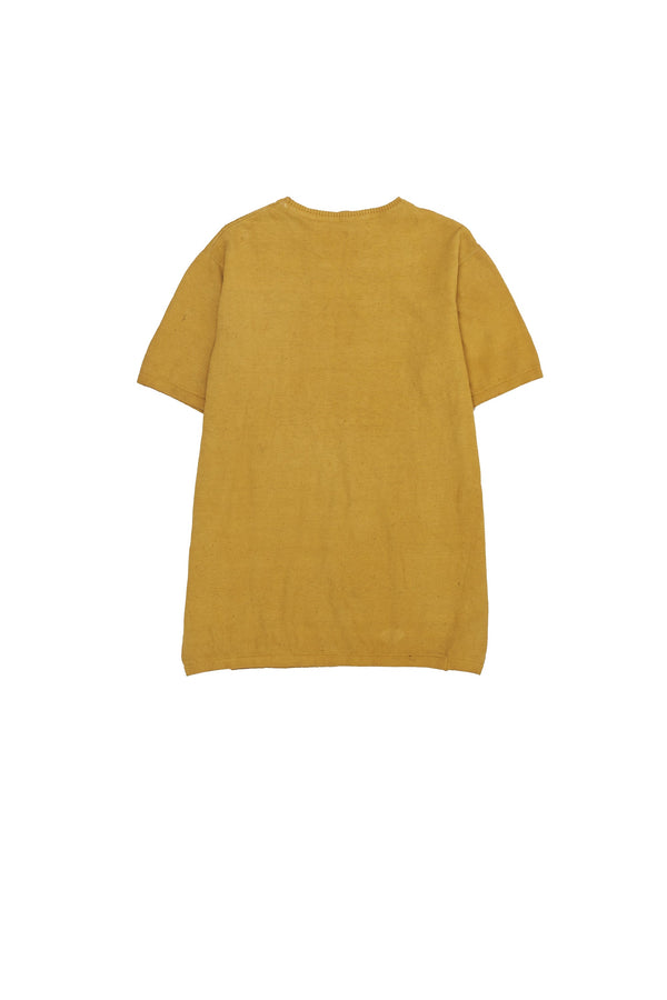 YELLOW HANDSPUN KNIT T-SHIRT
