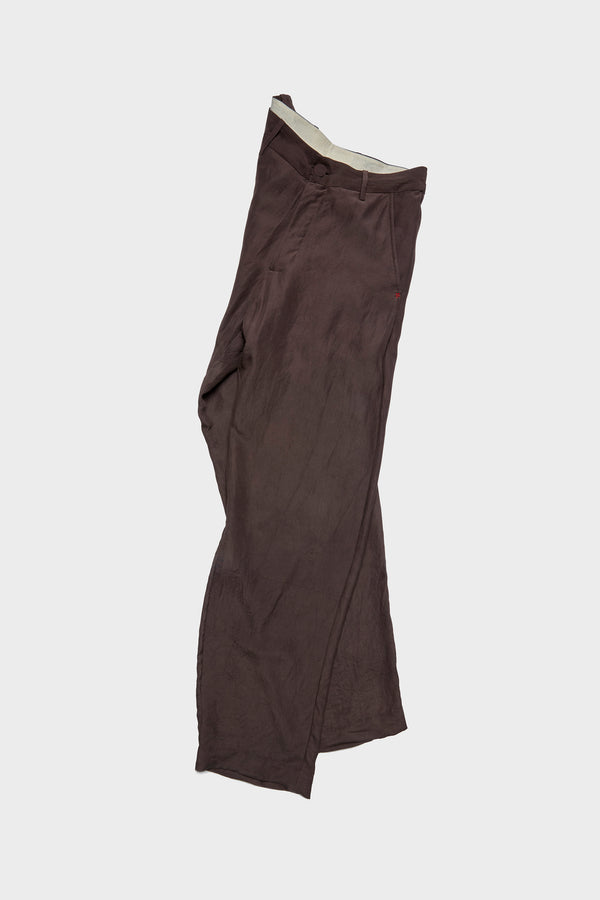 MADDER VIOLET MULBERY SILK TROUSERS