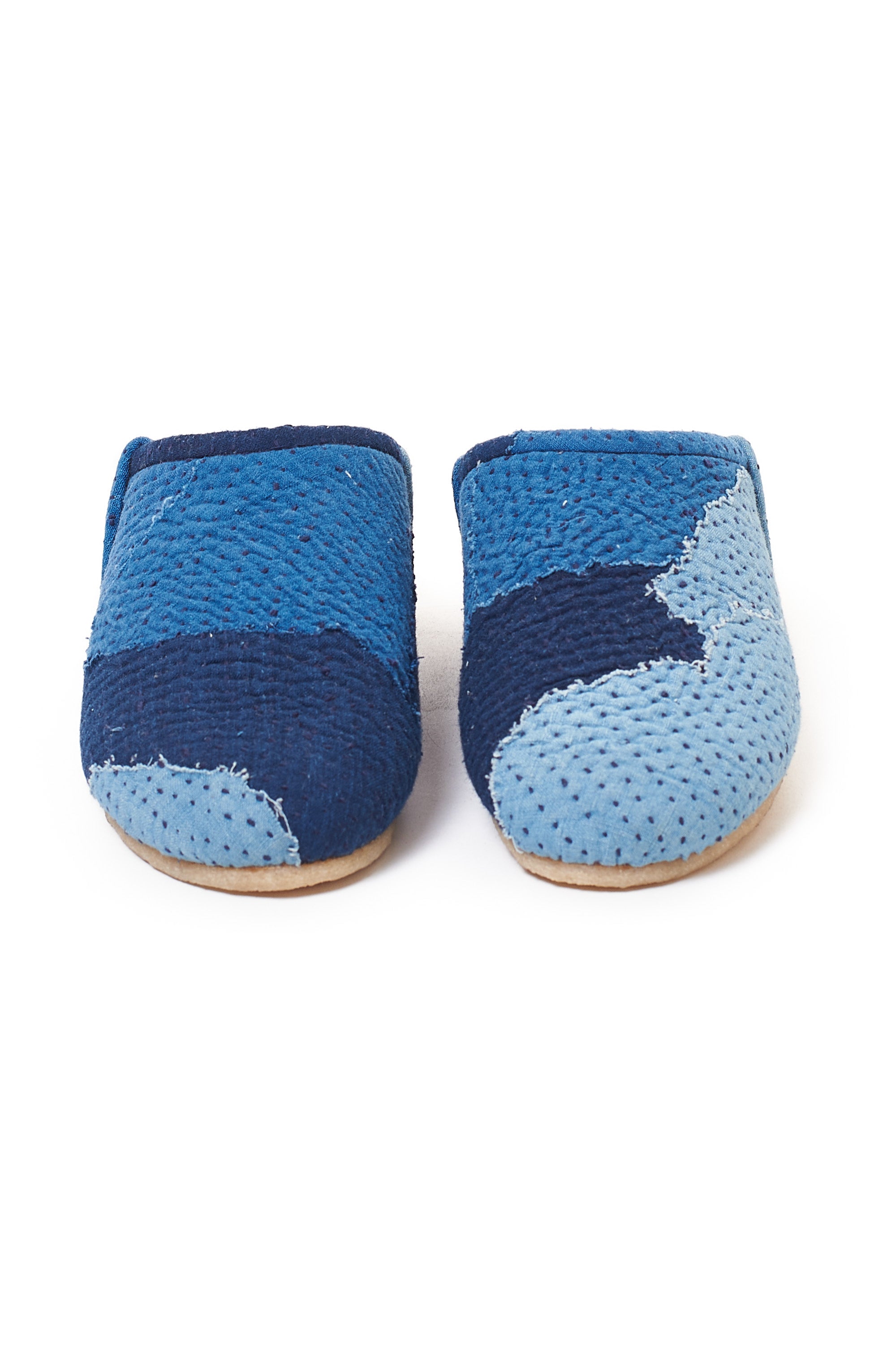 INDIGO PATCHWORK HANDMADE SLIP-ON
