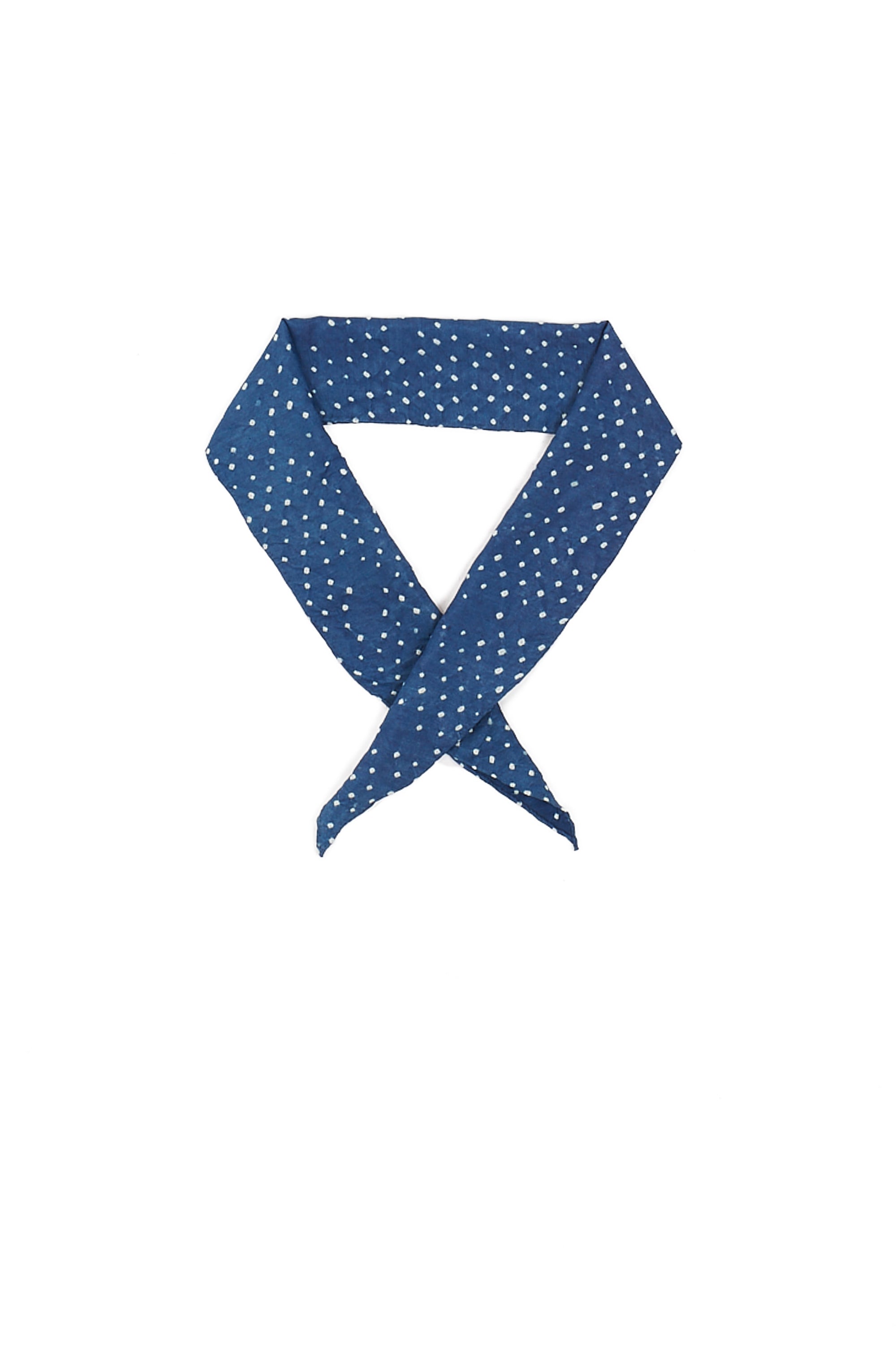 INDIGO SILK BANDHANI BANDANA