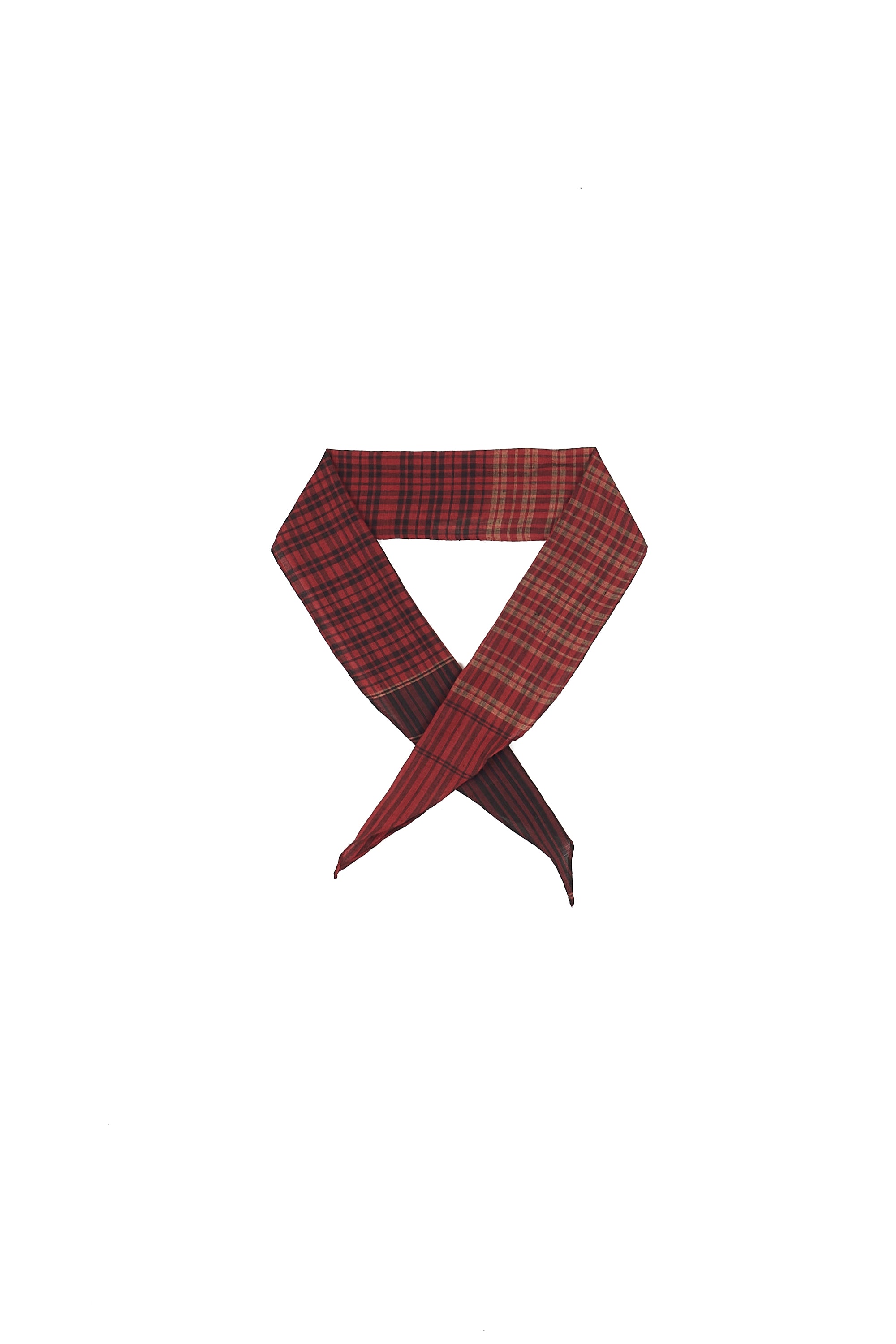 MULTICOLOURED YARN DYED CHECKS BANDANA