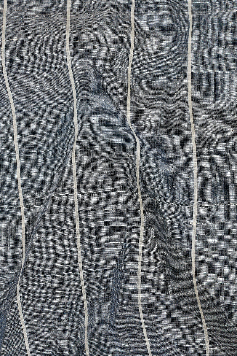INDIGO COMFORT FIT YARN DYED COTTON SHIRT