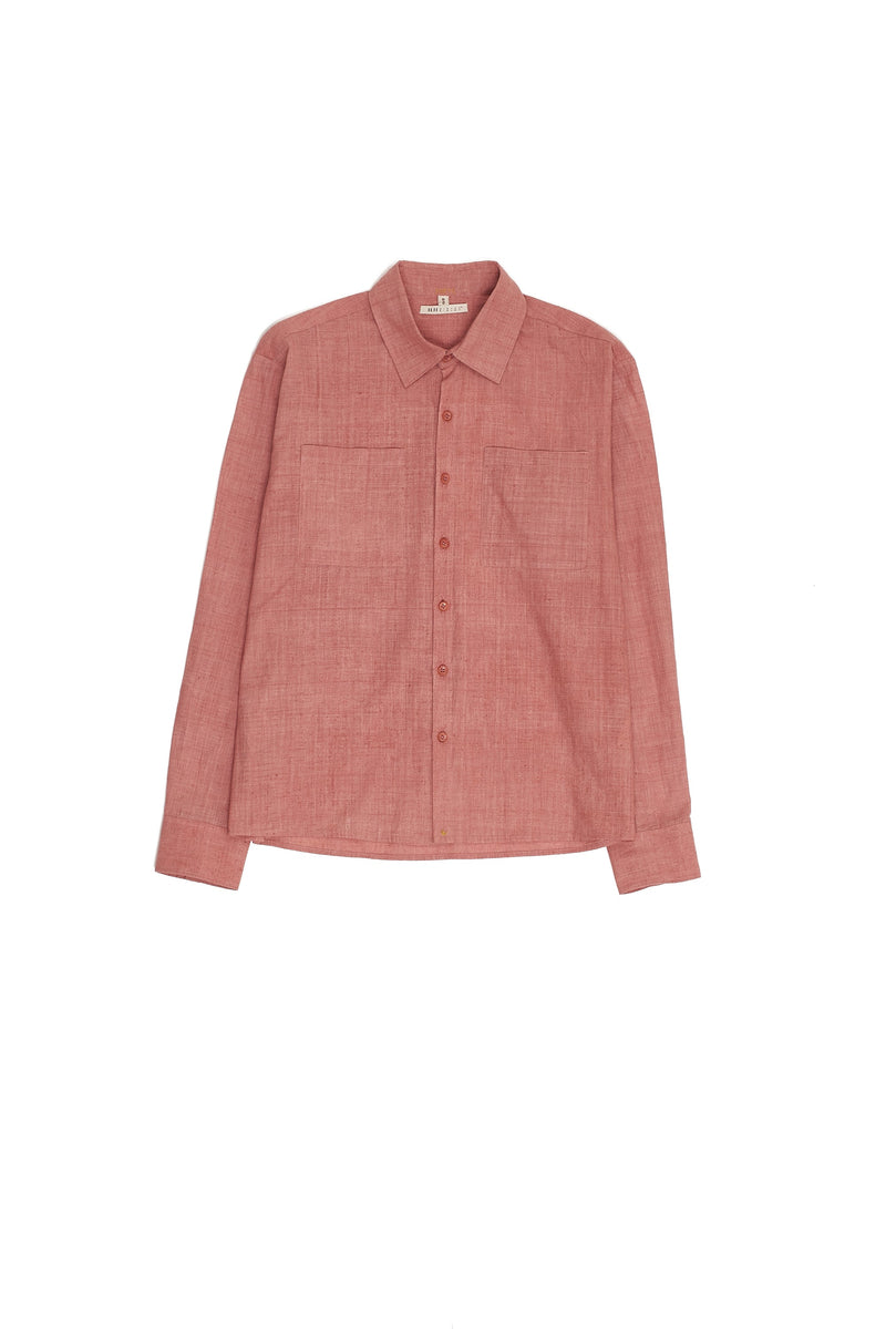 Chalk Pink Solid Fine Cotton Shirt