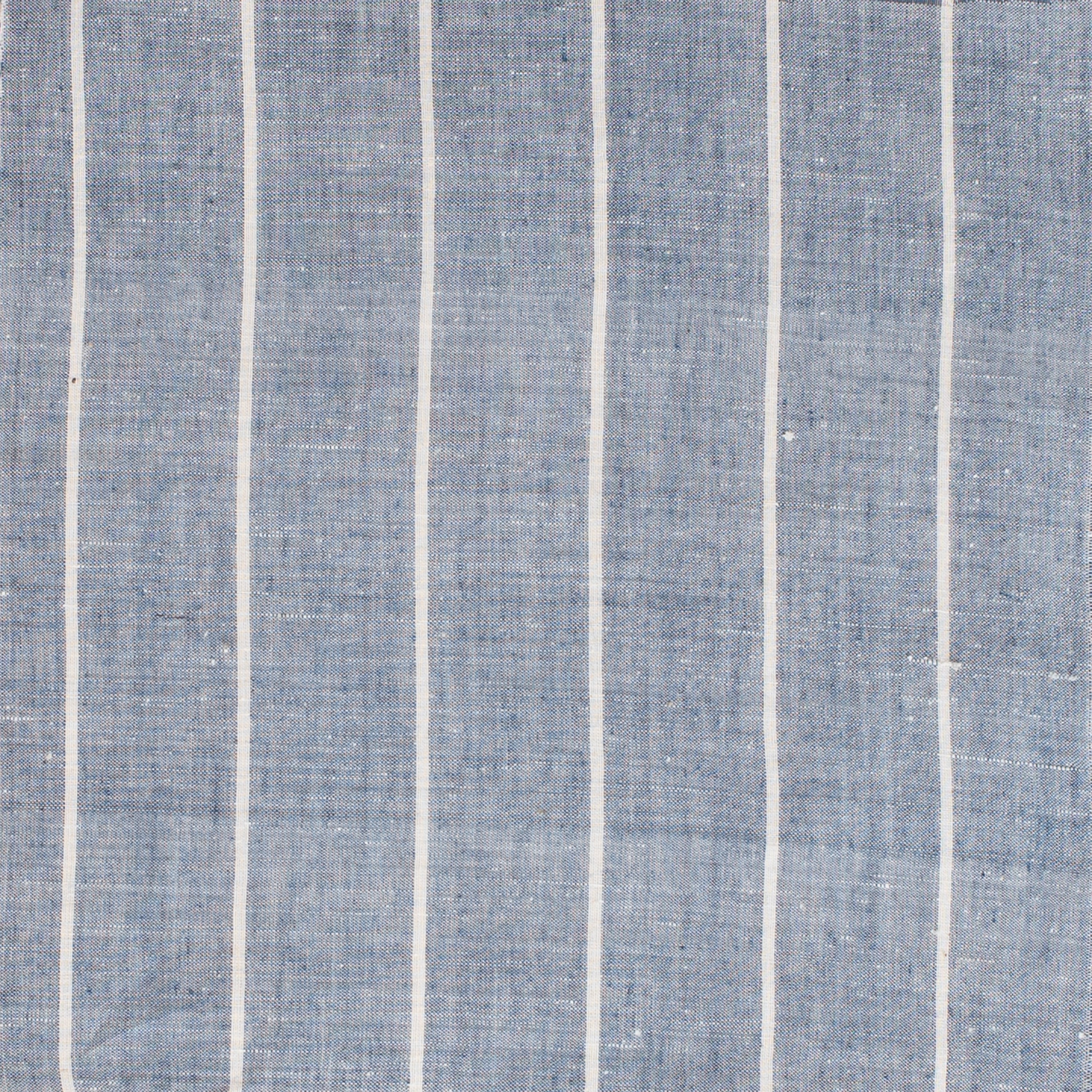 Natural Indigo / Yarn Dyed Stripes / Organic Cotton /  Fabric