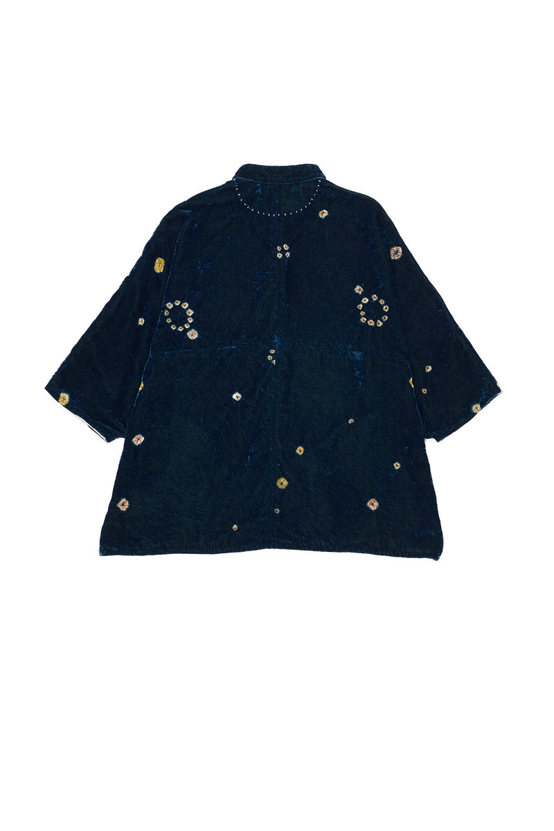 Multi-Coloured Bandhani Velvet Shirt