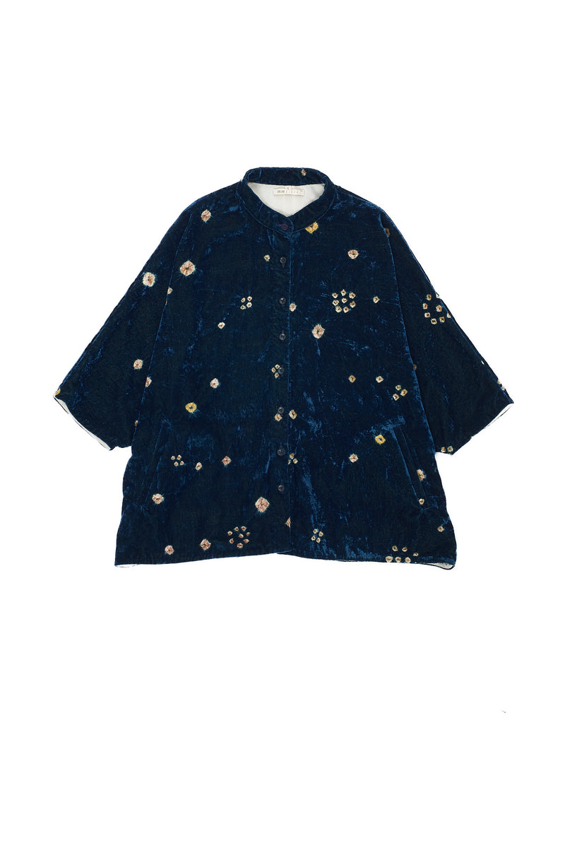 Multi-Coloured Bandhani Velvet Shirt