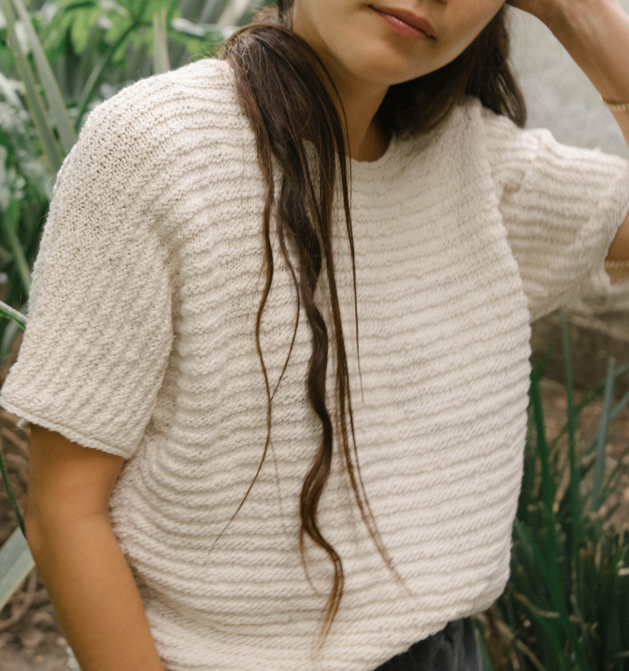 KALA - A TEXTURED DOLMAN PULLOVER : KNITTING PATTERN