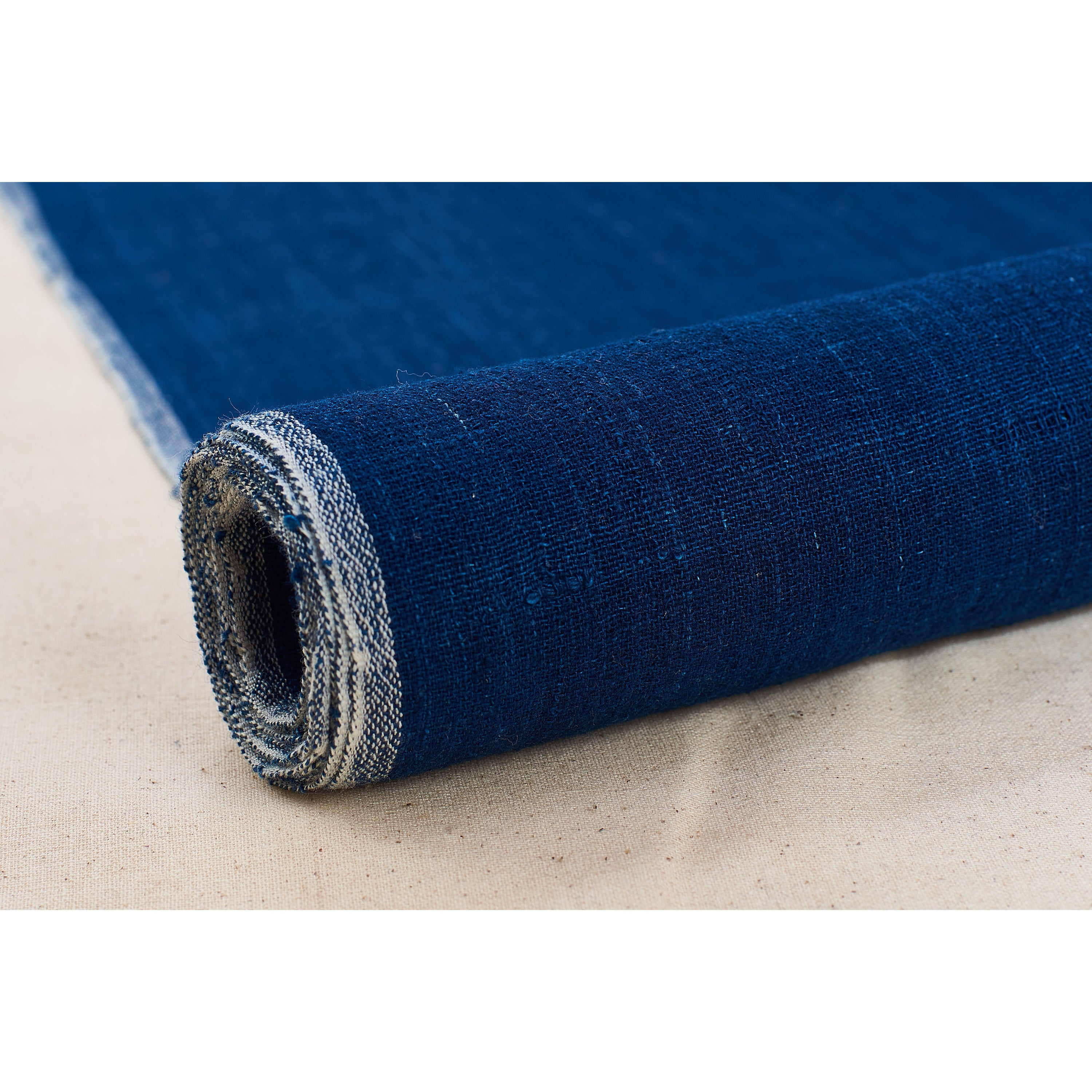 Natural Indigo / Yarn-Dyed / Hand-Woven Fabric