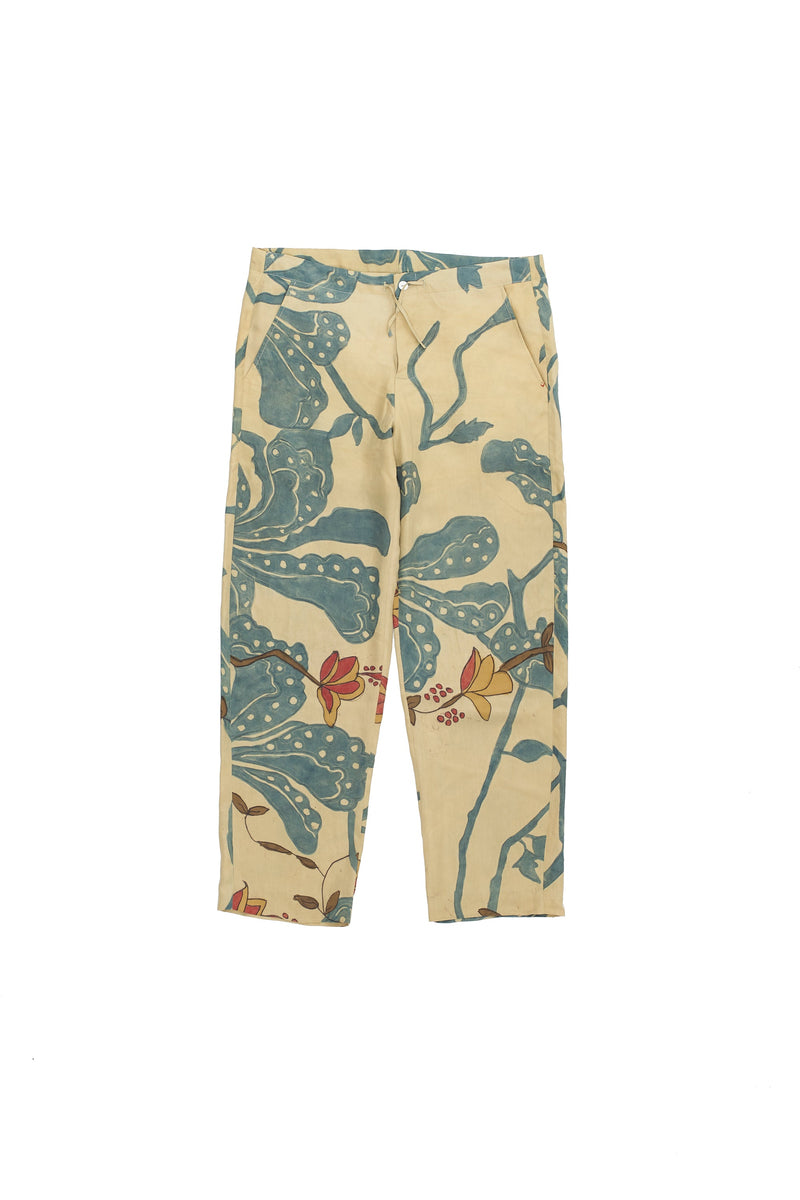 Handpainted Silk Drawstring Pants